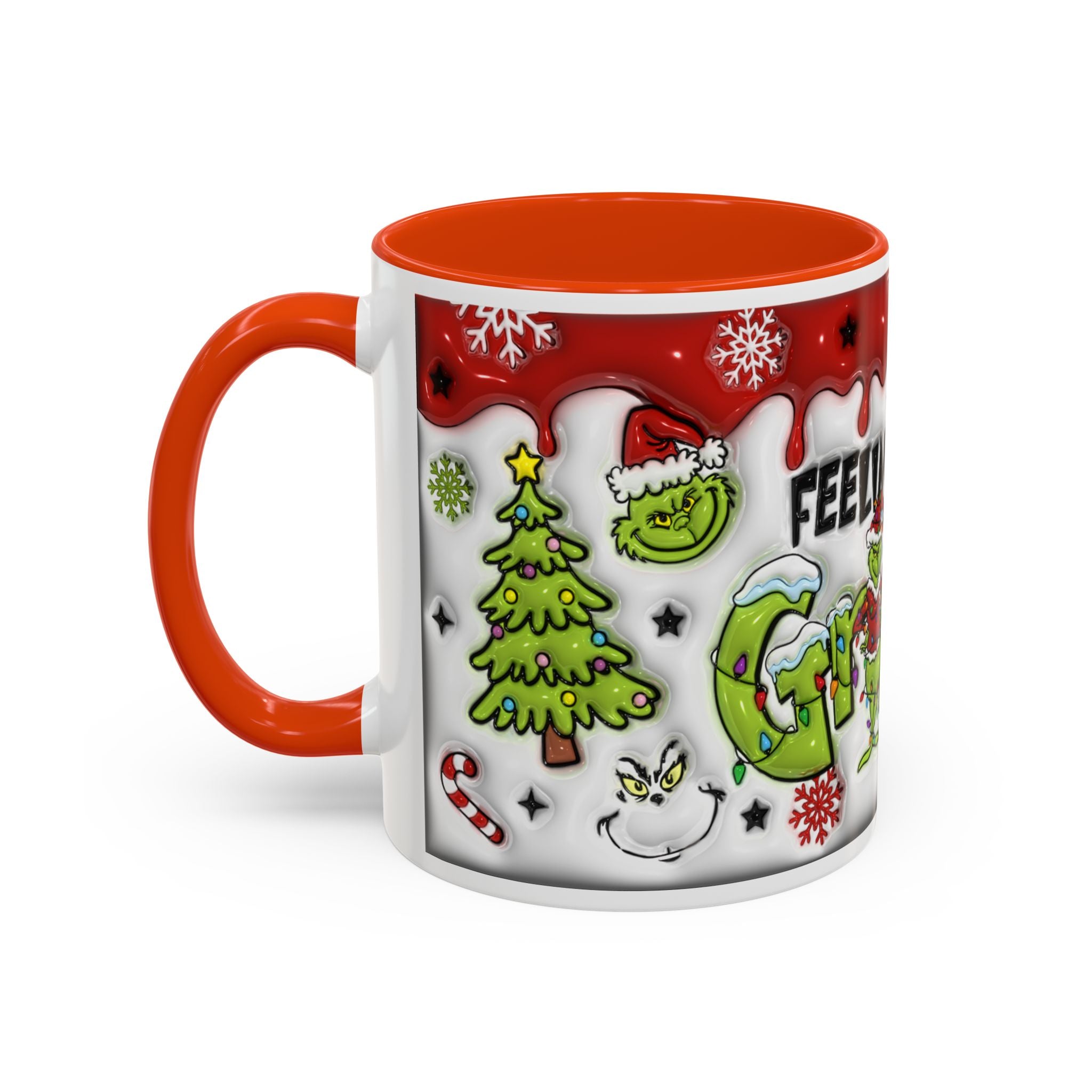 Grinch Holiday Mug - Feeling Extra Grinchy Today! Christmas Gift, Funny Coffee Cup, Holiday Decor, Winter Warmth