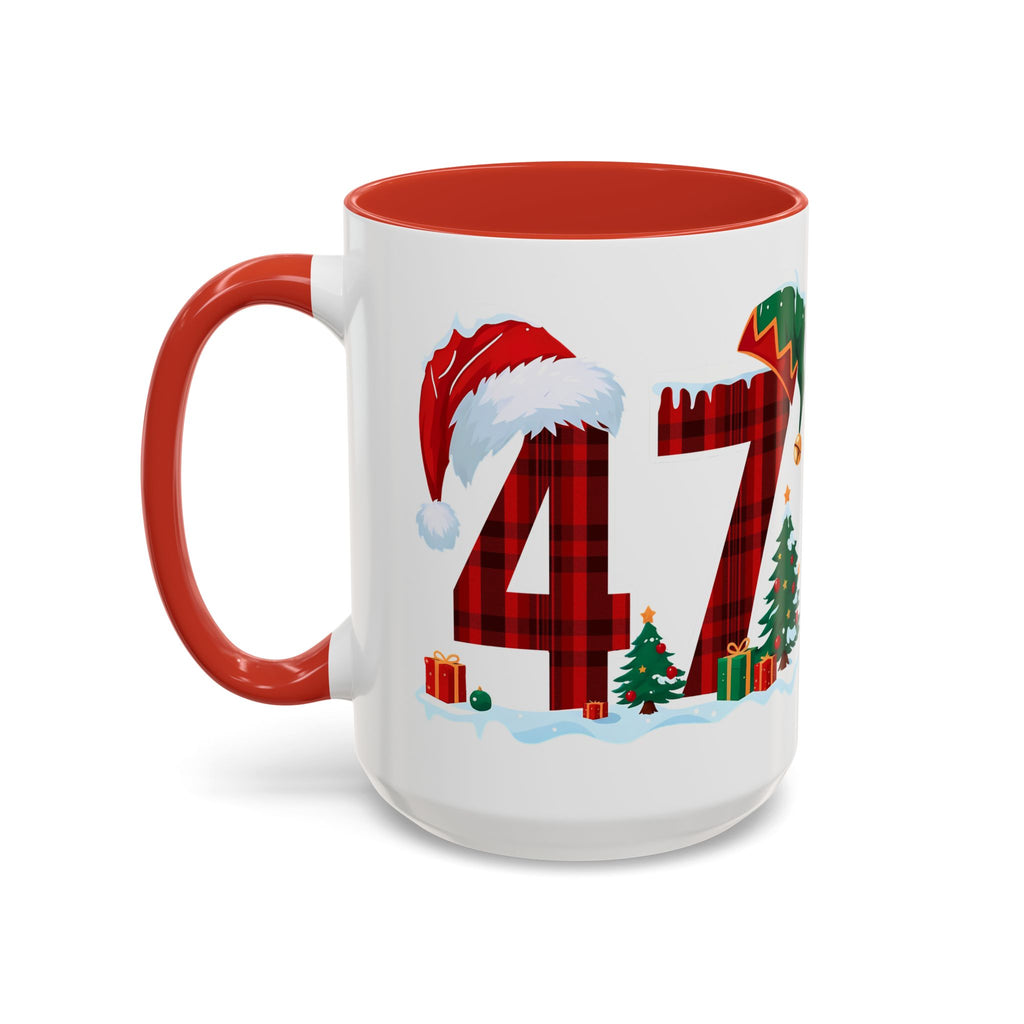 President 47 Trump Christmas Mug | Accent Coffee Mug