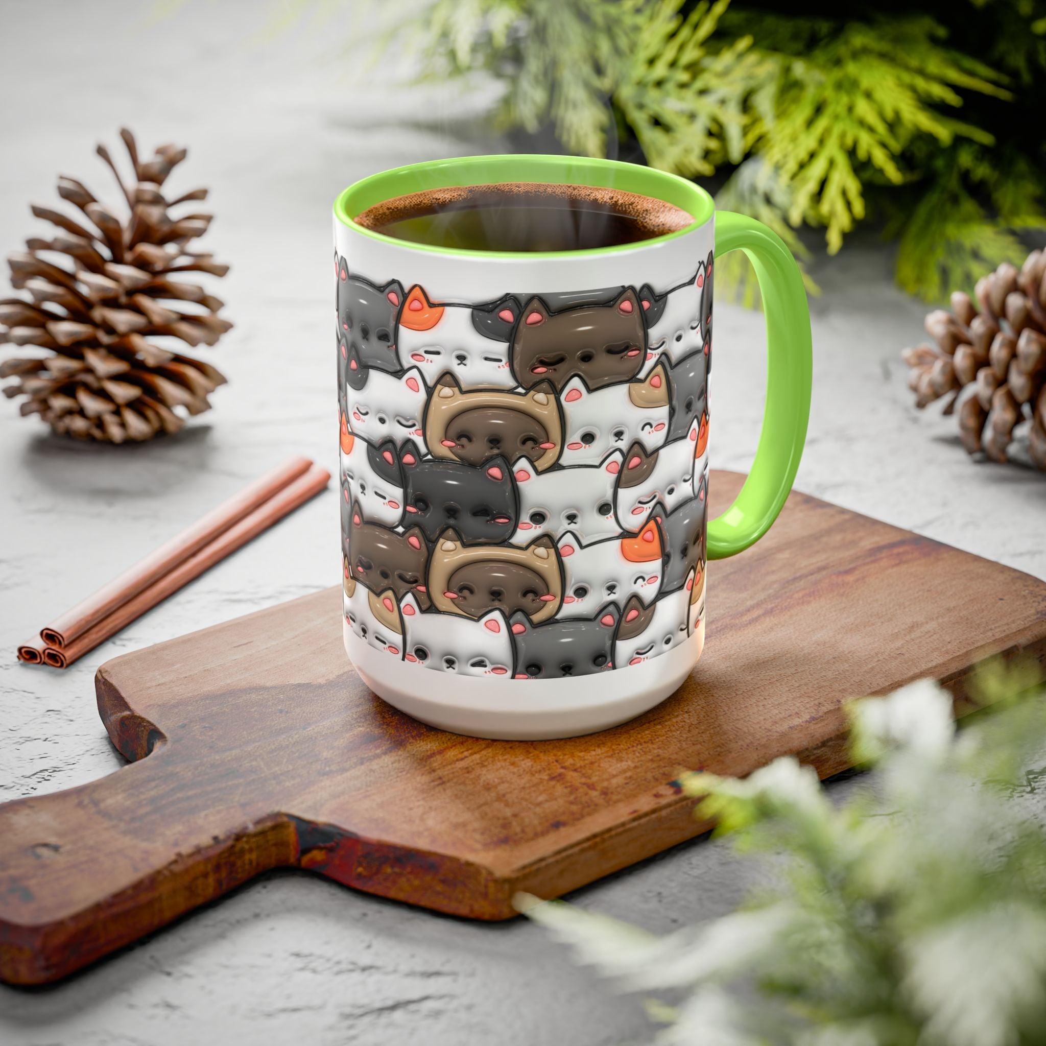 Colorful Cat Mugs - Cute Pet Lover Gift, Cat-Themed Coffee Cup, Cat Lover's Mug, Fun Kitchen Decor, Feline Art Drinkware