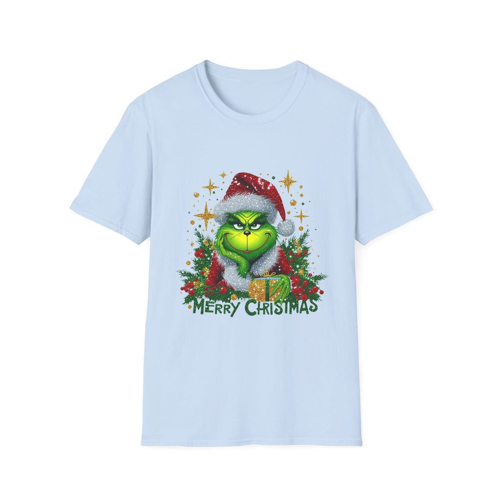 Grinch Christmas T-Shirt | Unisex Softstyle Tee | Merry Christmas Tee | Holiday Gift | Festive Apparel | Cute Grinch Shirt | Xmas Fashion