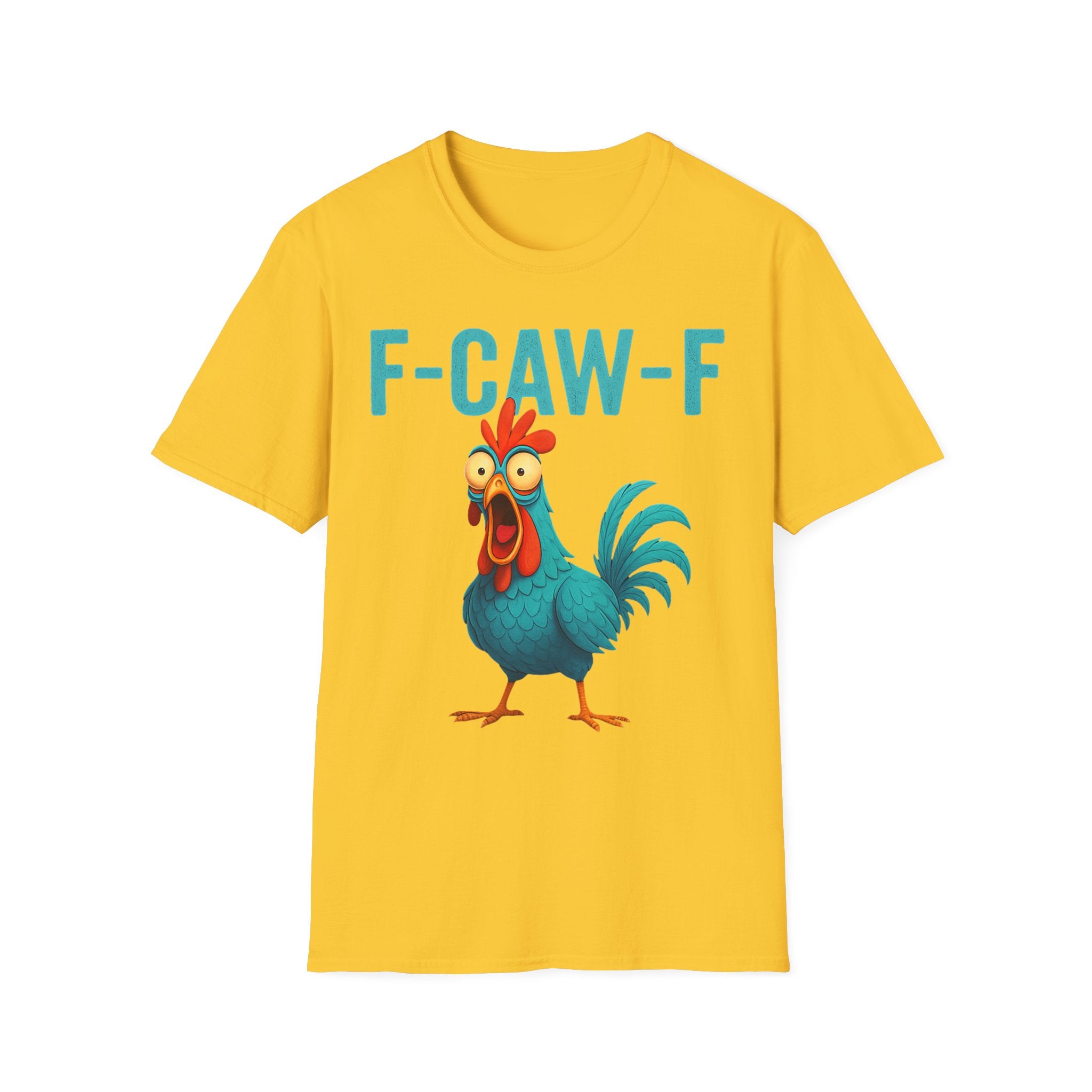 Effects of Coffee - Funny F-Caw-F Chicken T-Shirt, Humorous Tee, Gift for Poultry Lovers, Unisex Relaxed Shirt, Cartoon Animal Shirt