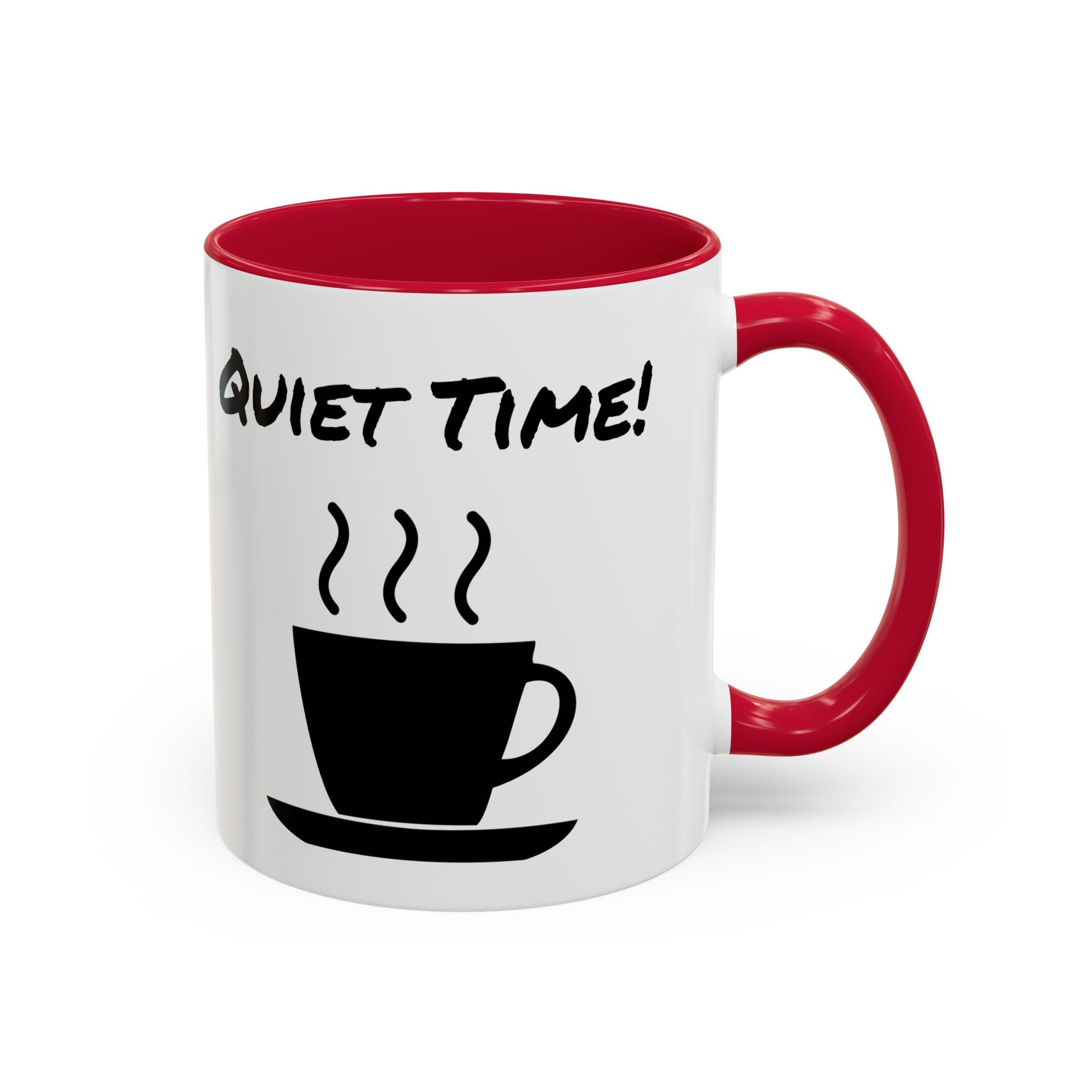 Quiet Time Coffee Mug — Black Accent 11oz/15oz