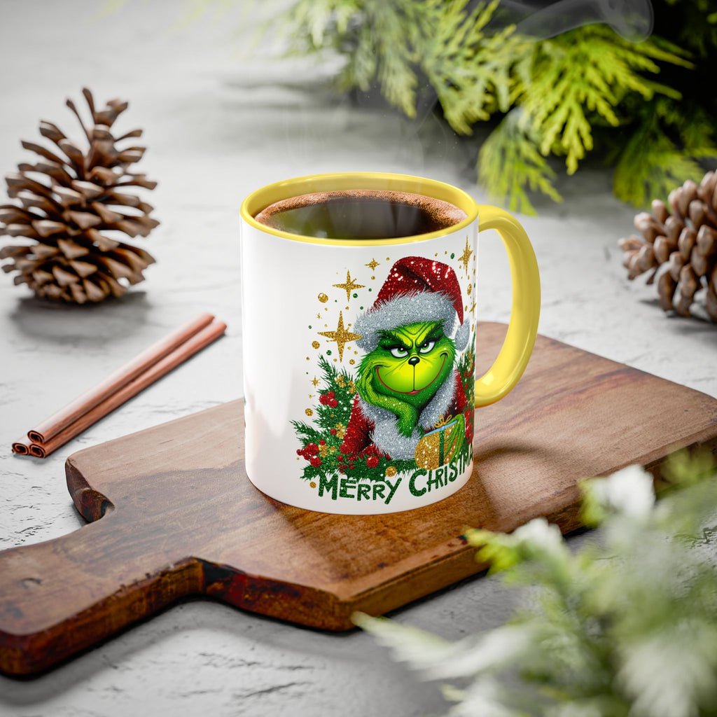 Grinchy Christmas Mug - 11oz & 15oz, Holiday Gift, Festive Beverage Cup, Winter Decorations, Fun Coffee Mug, Grinch Lover Gift