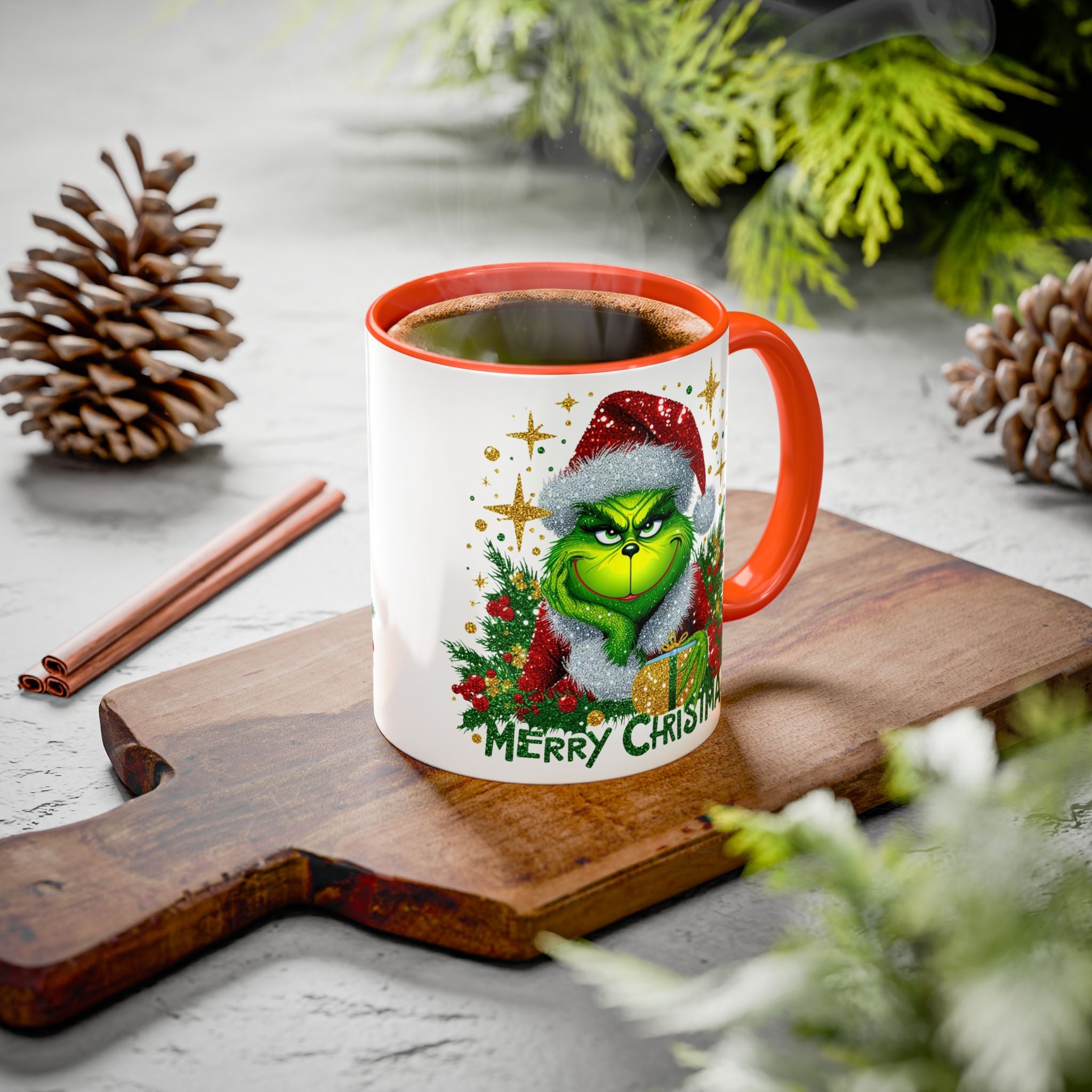 Grinchy Christmas Mug - 11oz & 15oz, Holiday Gift, Festive Beverage Cup, Winter Decorations, Fun Coffee Mug, Grinch Lover Gift