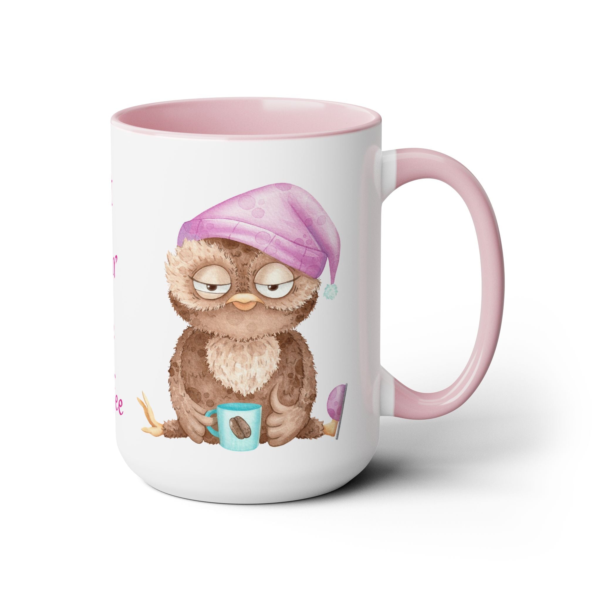 Just Pour The Coffee - Two-Tone Coffee Mugs, 15oz