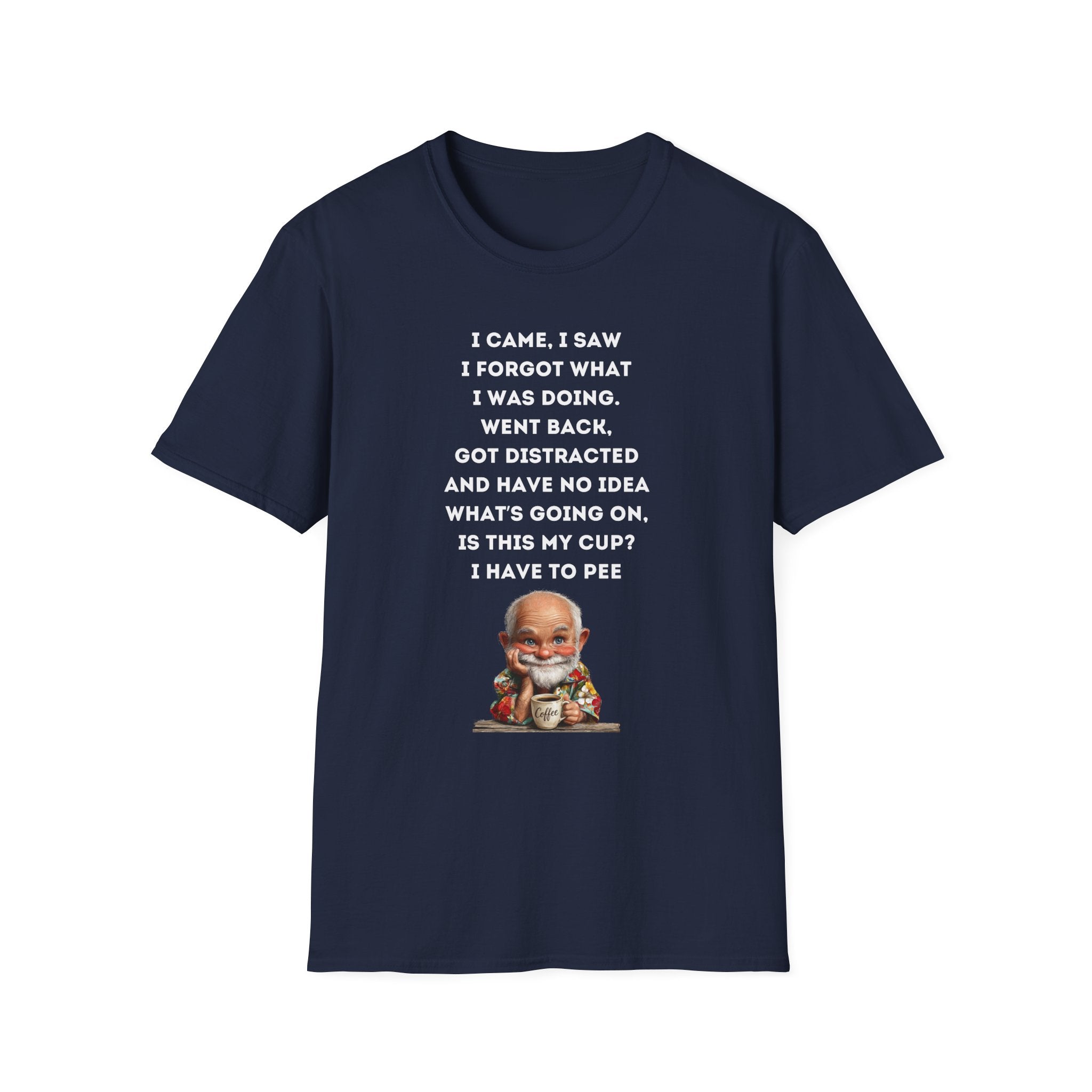 Funny Forgetful Grandpa Quote T-Shirt | Cute Elderly Character, Humorous Text