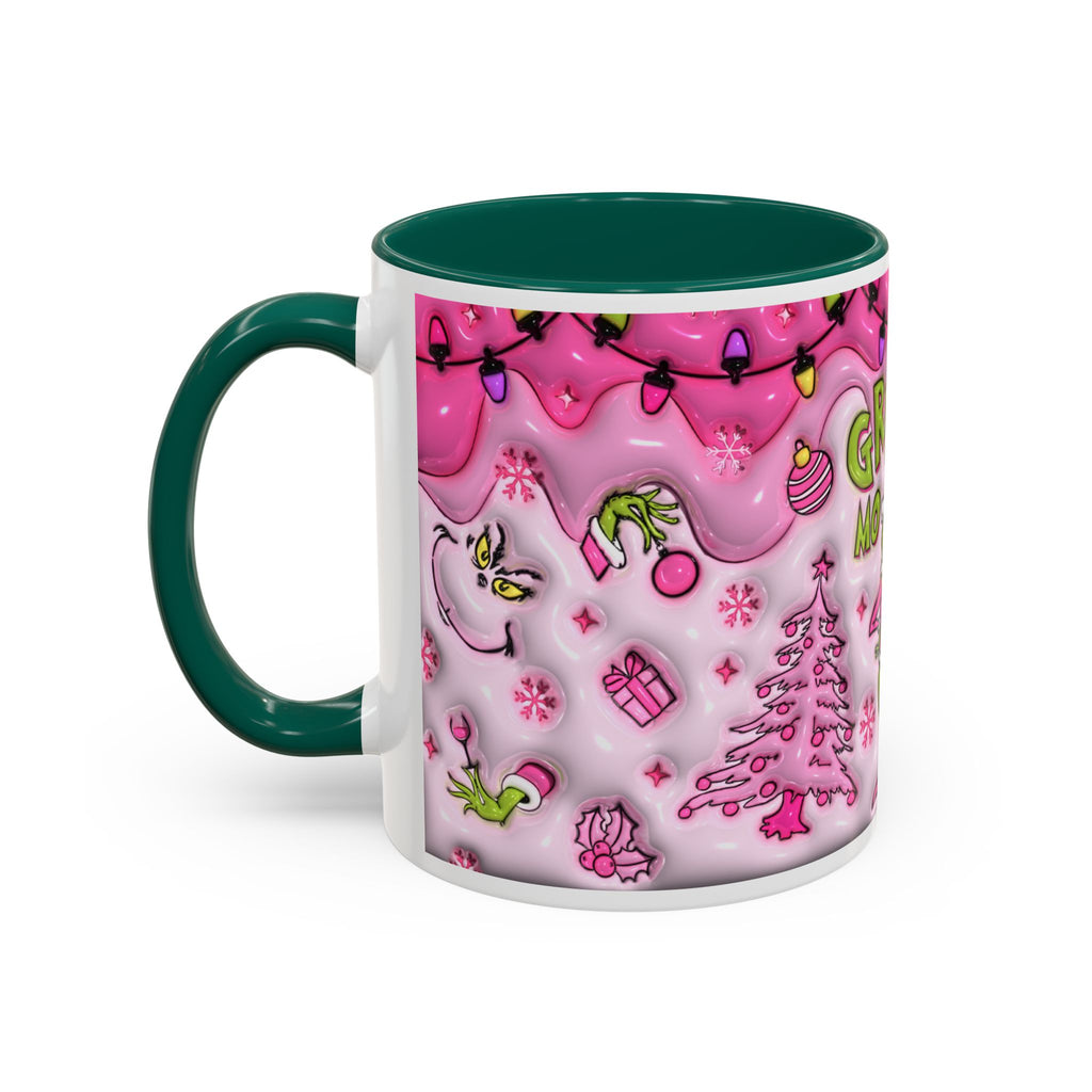 Colorful Grinch Mug, Holiday Gift, Whimsical Drinkware, Festive Coffee Cup, Christmas Decor, Grinch Mode Mug