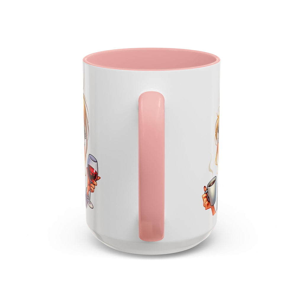 My Day Starts With Coffee and Ends With Wine Mug | Accent Coffee Mug