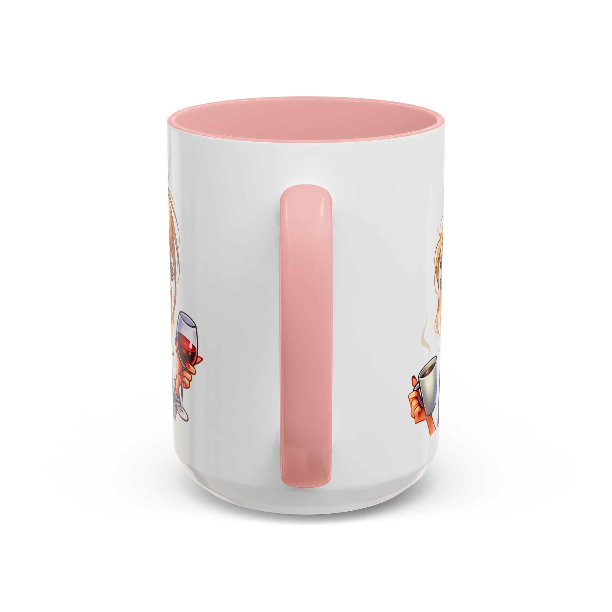My Day Starts With Coffee and Ends With Wine Mug | Accent Coffee Mug