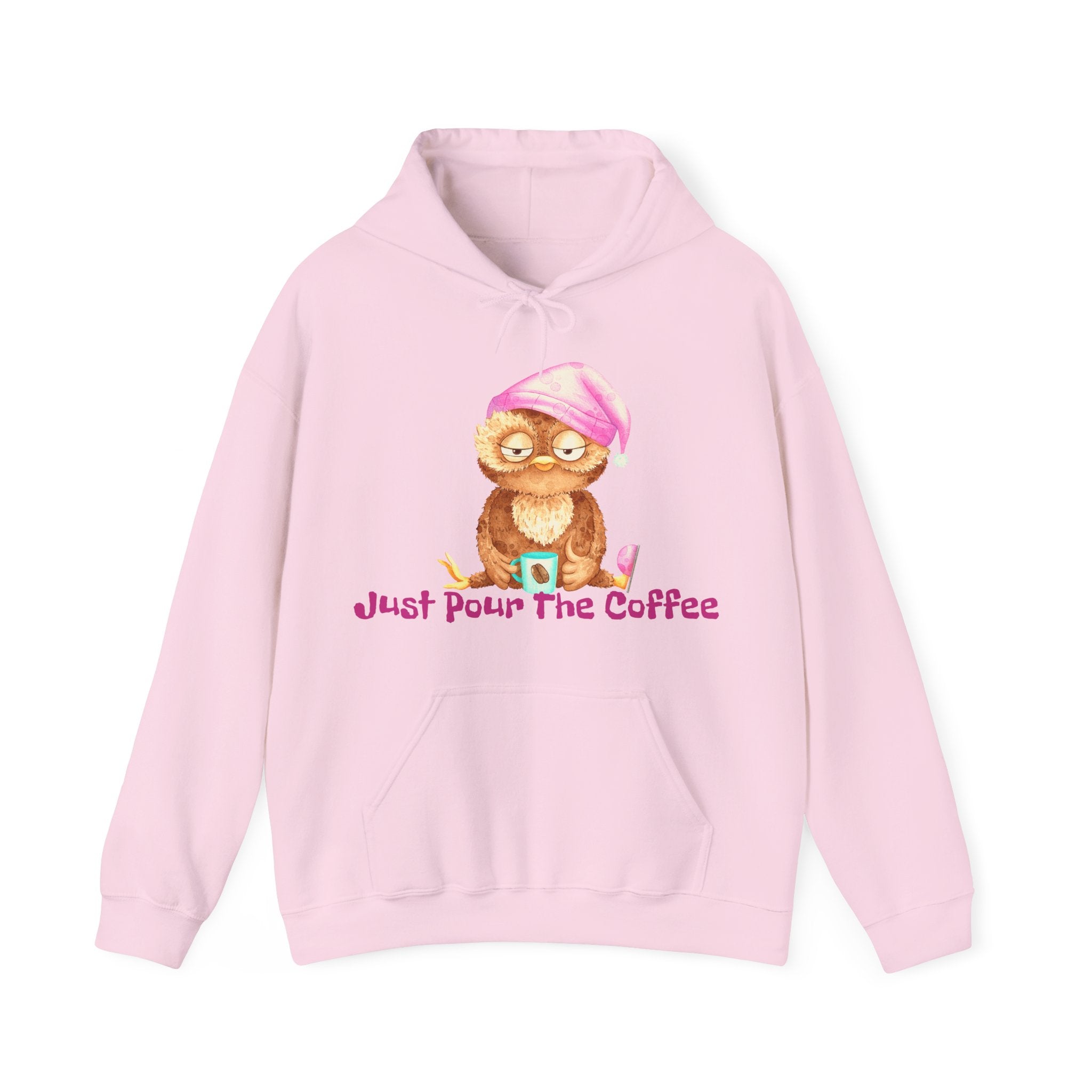 Just Pour The Coffee - Men's and Woman's Heavy Blend Hooded Sweatshirt