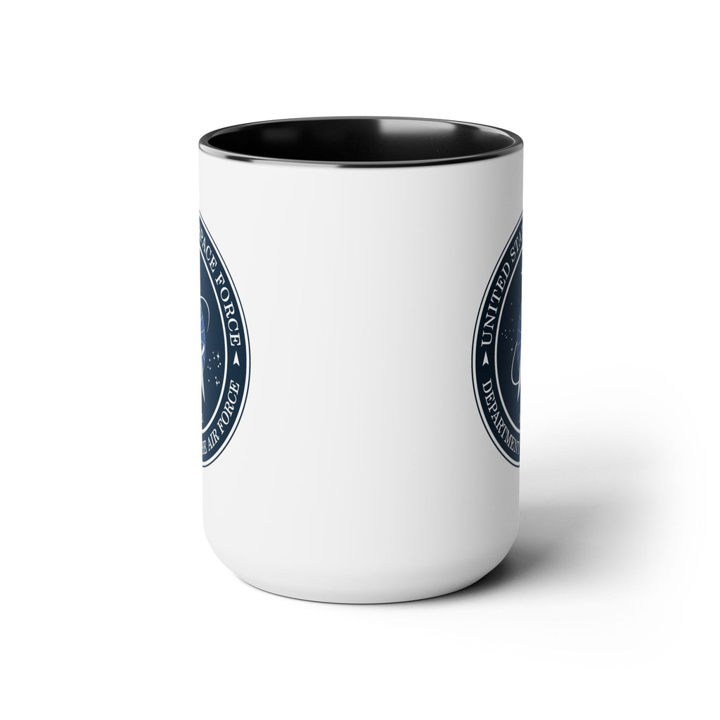 United States Space Force #SpaceForce Two-Tone Coffee Mugs, 15oz