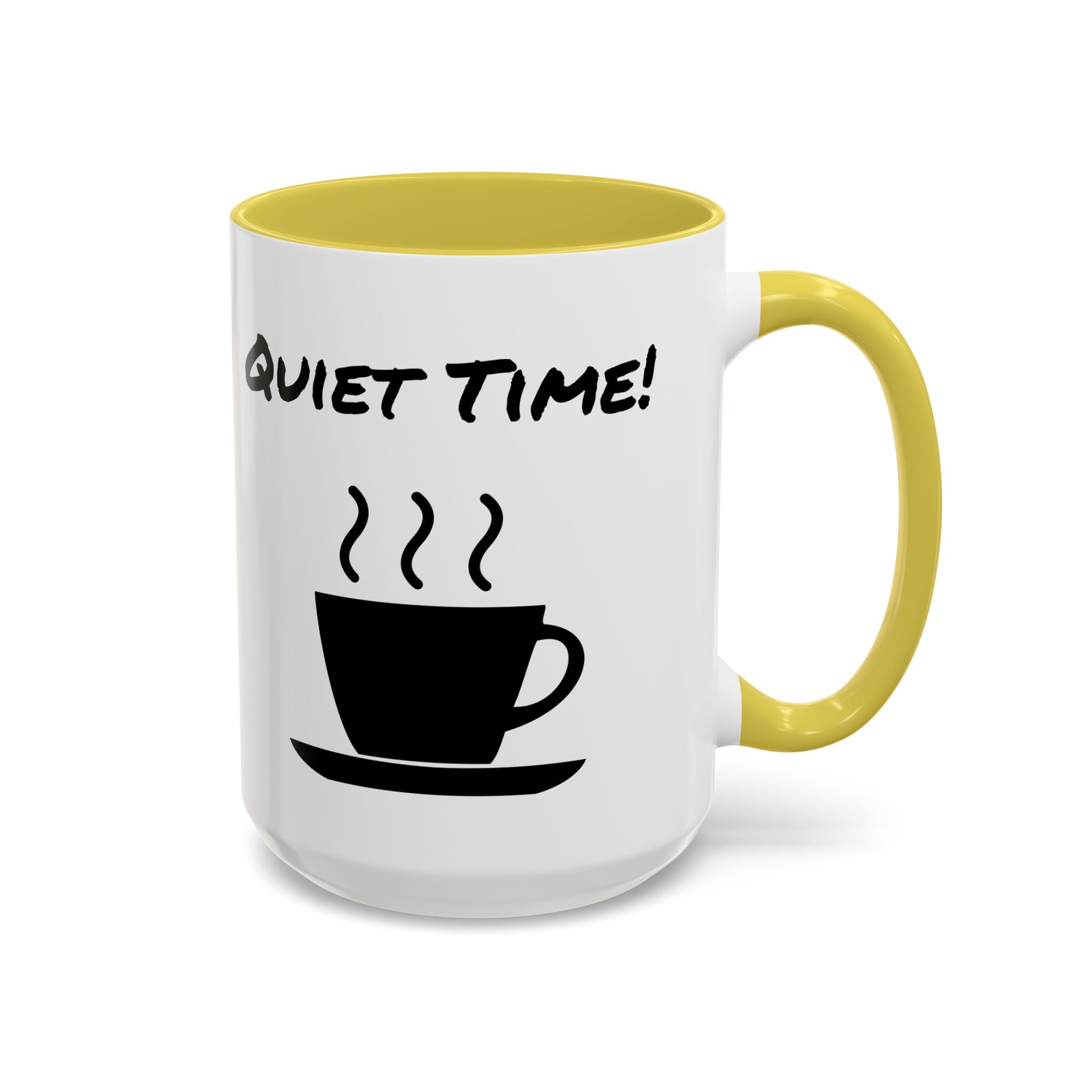 Quiet Time Coffee Mug — Black Accent 11oz/15oz