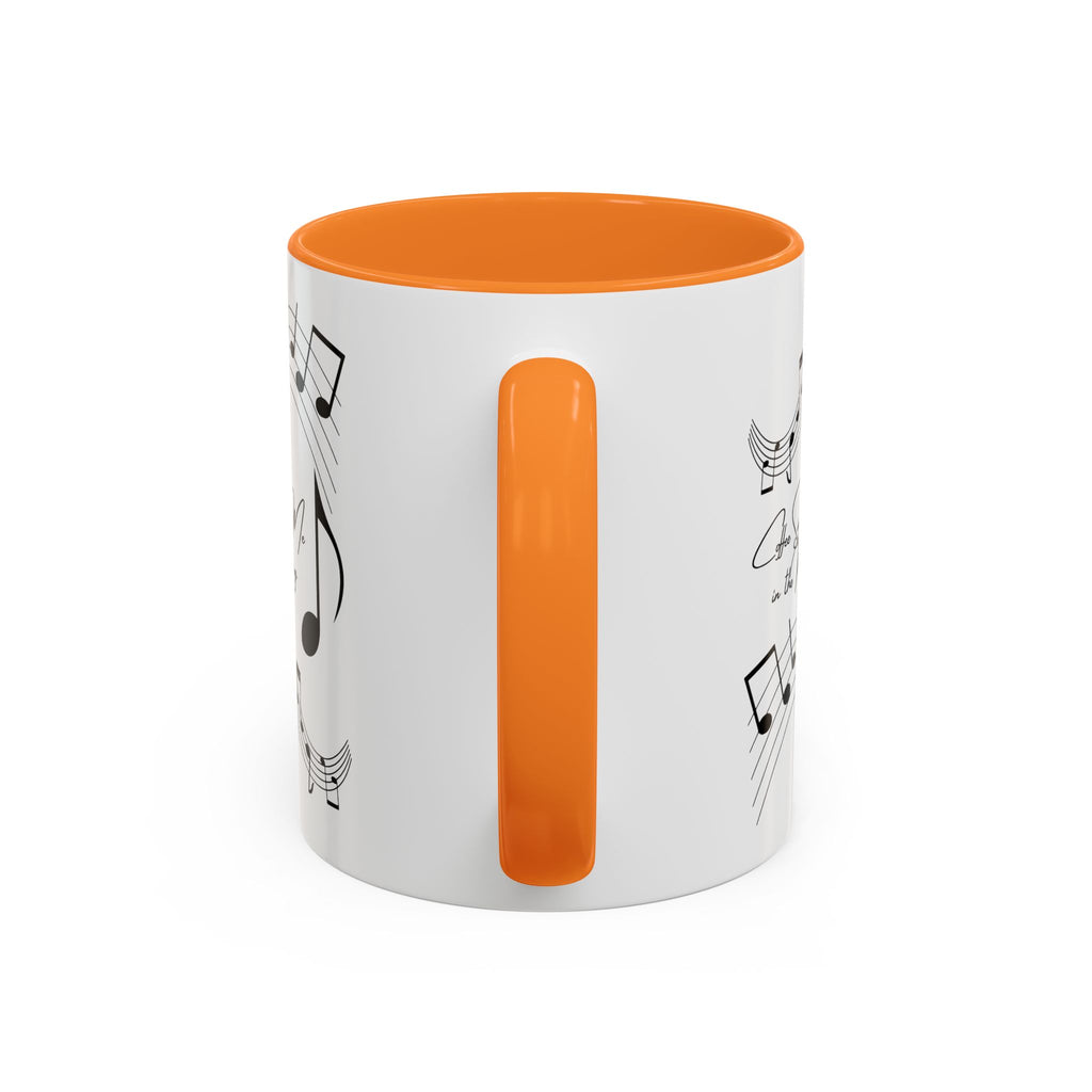Music Notes Ceramic Mug — "She Sings to Me in the Morning" (11oz/15oz)