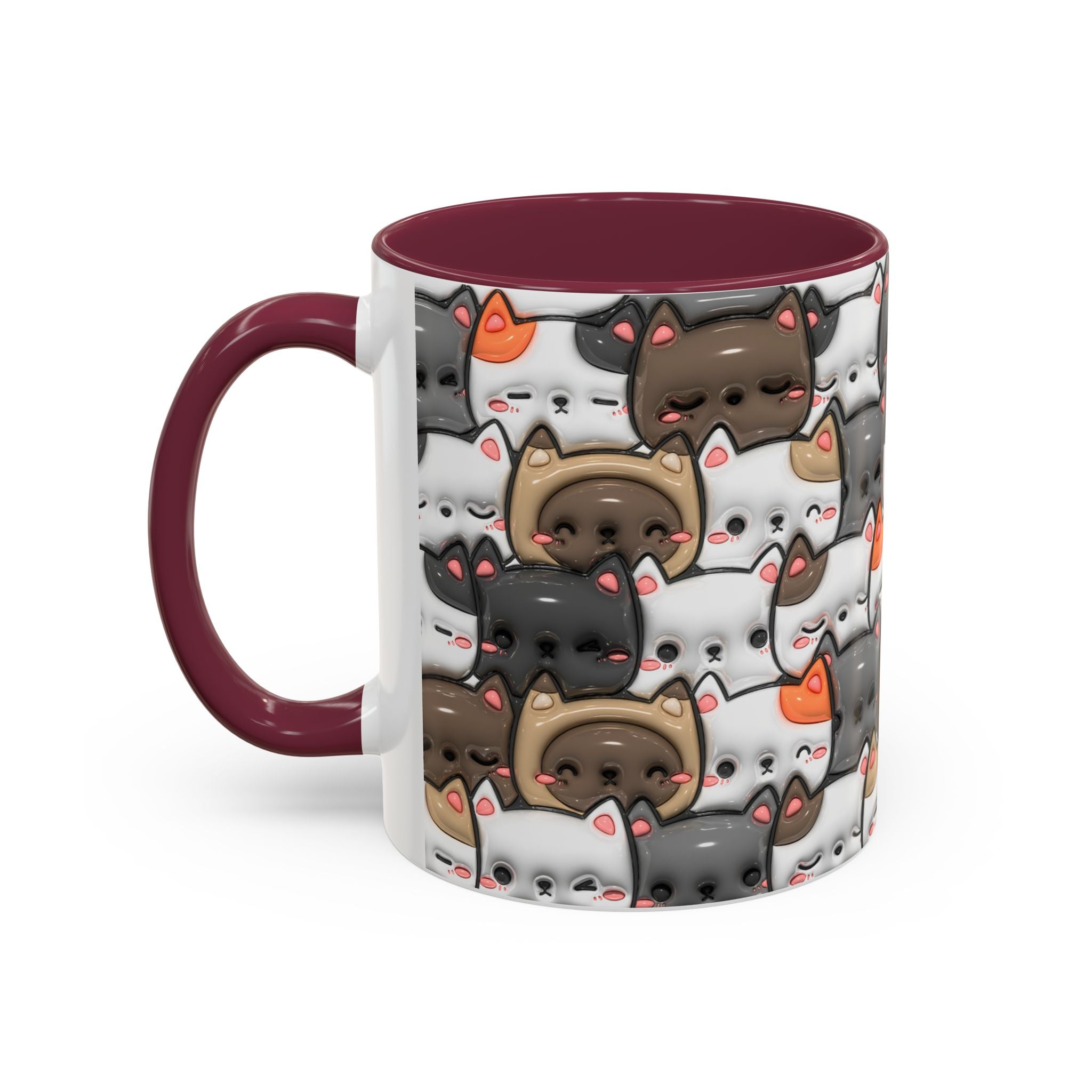 Colorful Cat Mugs - Cute Pet Lover Gift, Cat-Themed Coffee Cup, Cat Lover's Mug, Fun Kitchen Decor, Feline Art Drinkware