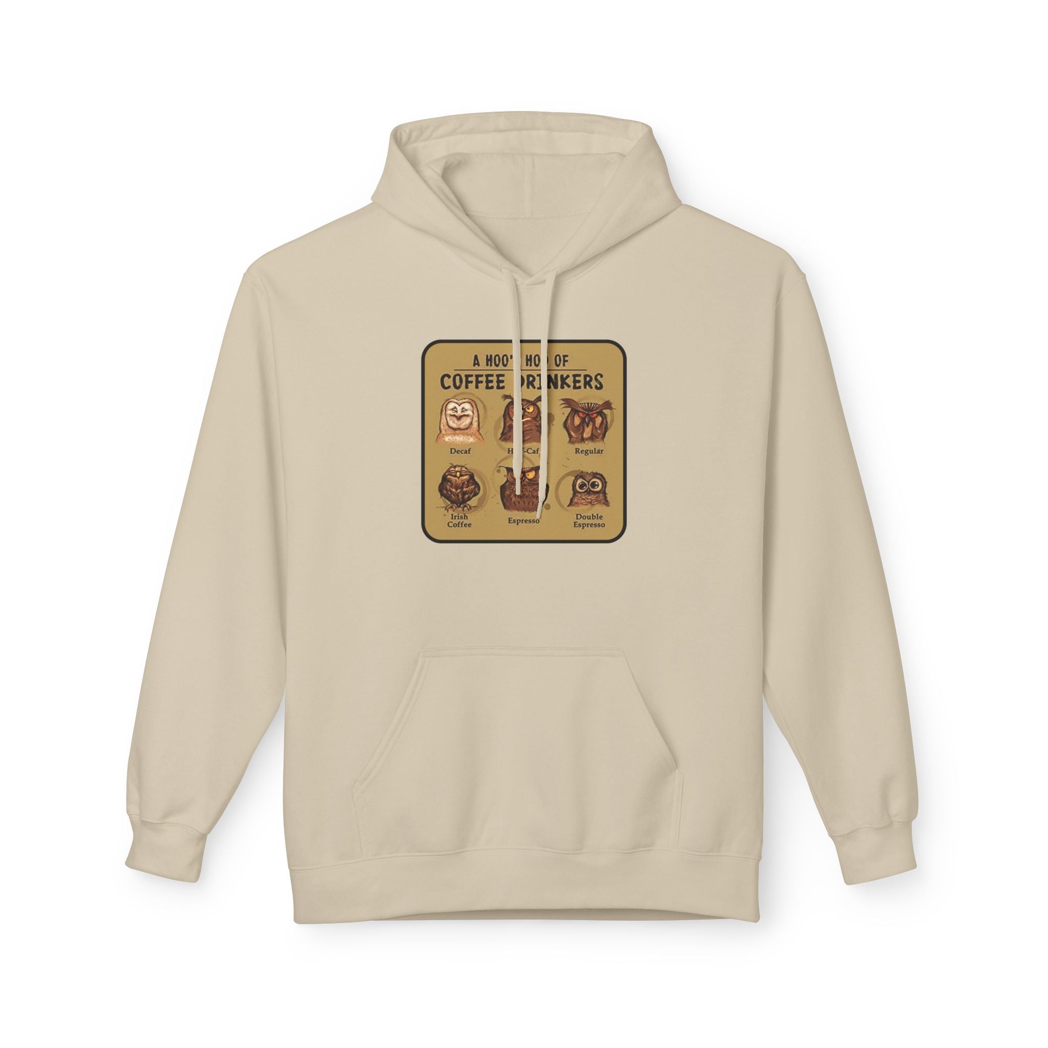Coffee Drinkers Chart Hoodie | Coffee Types Illustration, Retro Cafe Design
