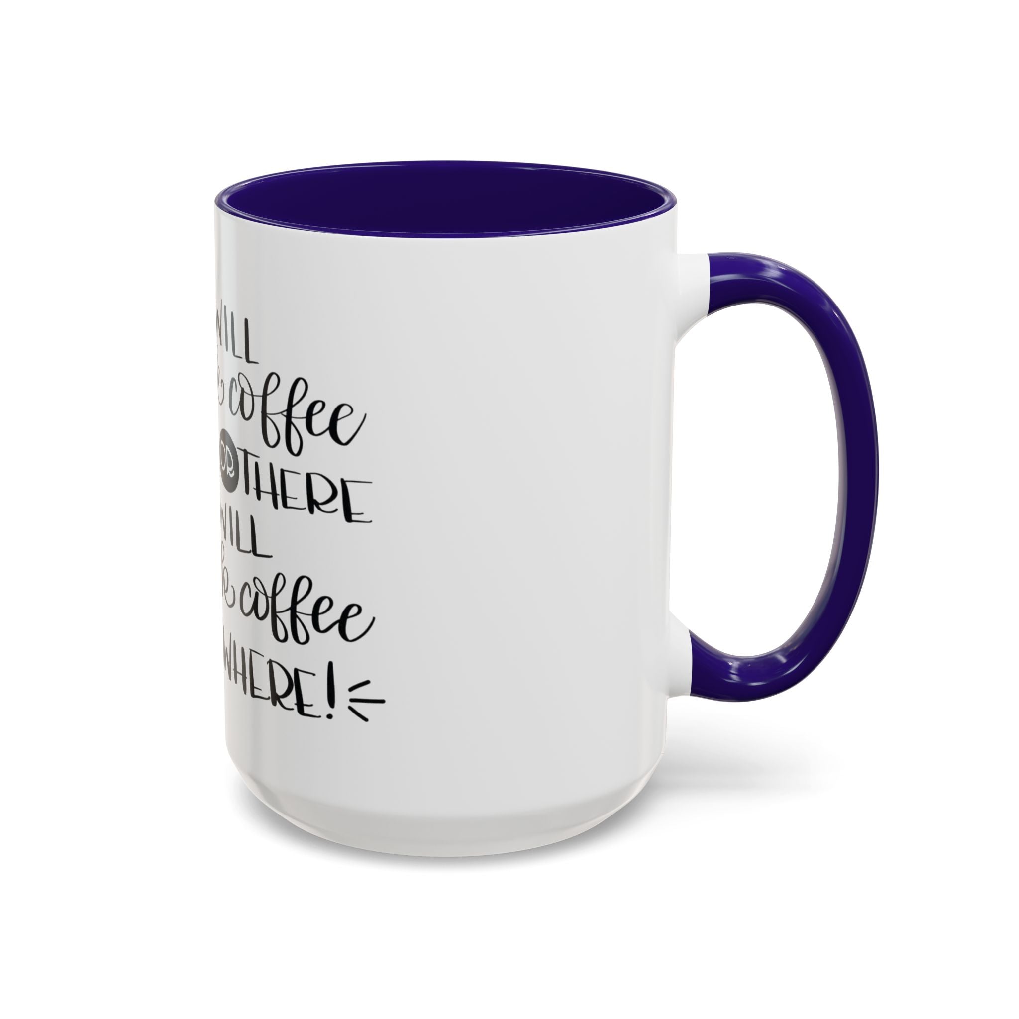 Cat in Hat Coffee Mug — "I Will Drink Coffee Here or There" 11/15oz Color Accent