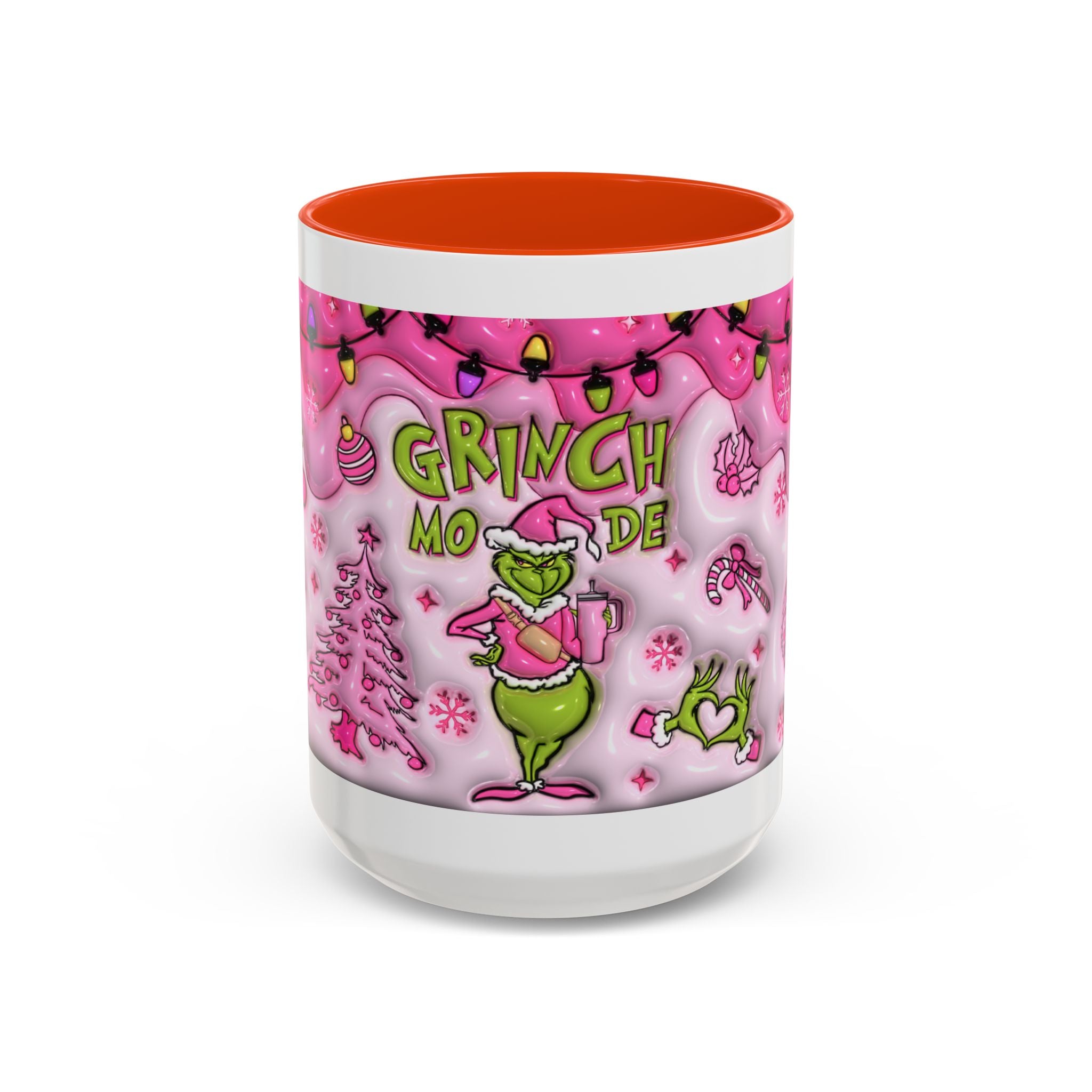 Colorful Grinch Mug, Holiday Gift, Whimsical Drinkware, Festive Coffee Cup, Christmas Decor, Grinch Mode Mug