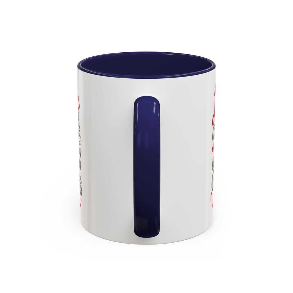 Coffee Mug - "Life Is What Happens Between Coffee and Wine" Accent Ceramic Mug