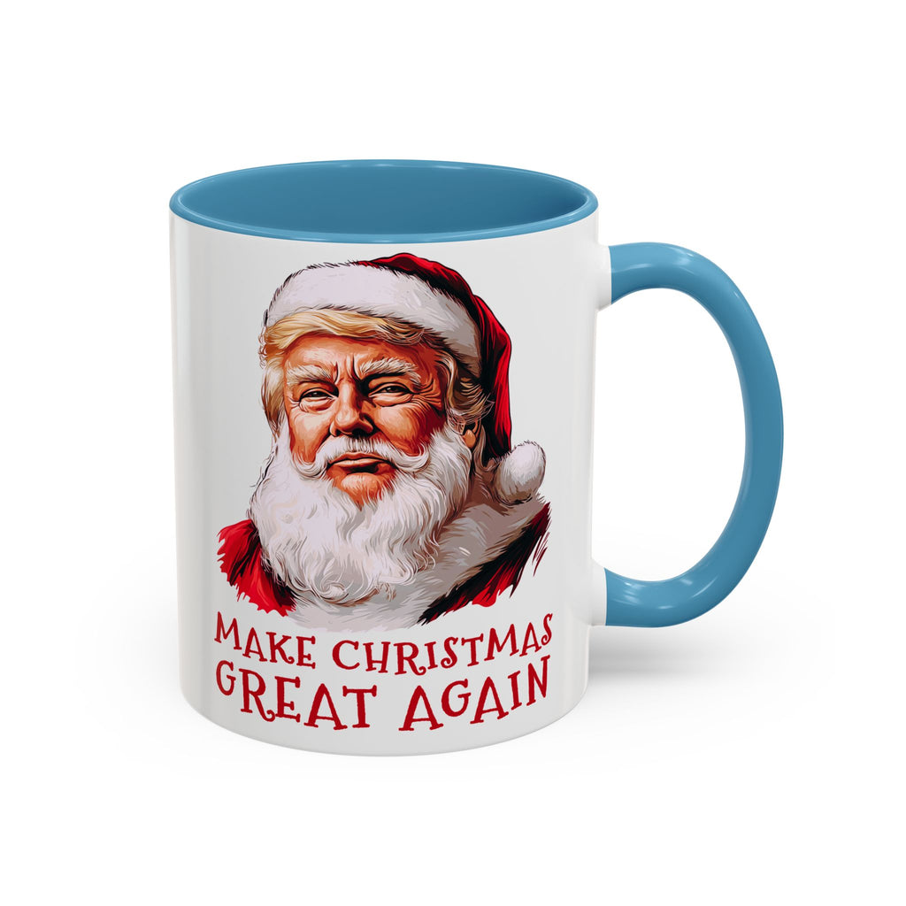 Santa Claus Trump Portrait Mug | Make Christmas Great Again, Holiday Coffee Mug