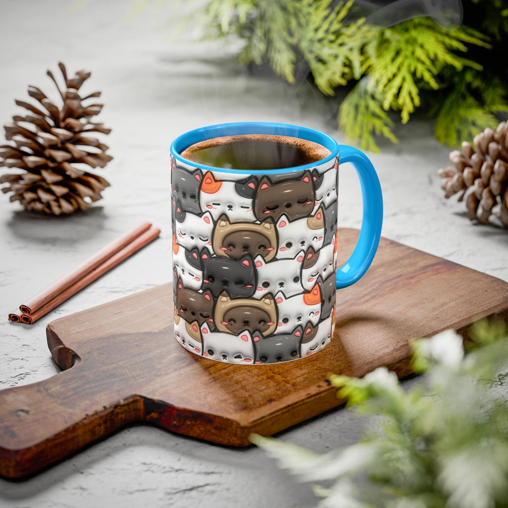 Colorful Cat Mugs - Cute Pet Lover Gift, Cat-Themed Coffee Cup, Cat Lover's Mug, Fun Kitchen Decor, Feline Art Drinkware