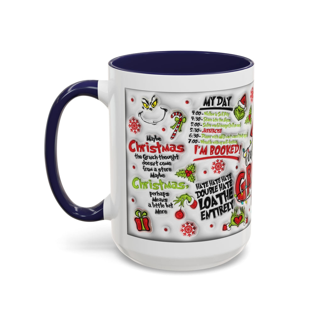 Grinchy Holiday Coffee Mug — "Feeling Extra Grinchy Today" Accent Mug (11/15oz)
