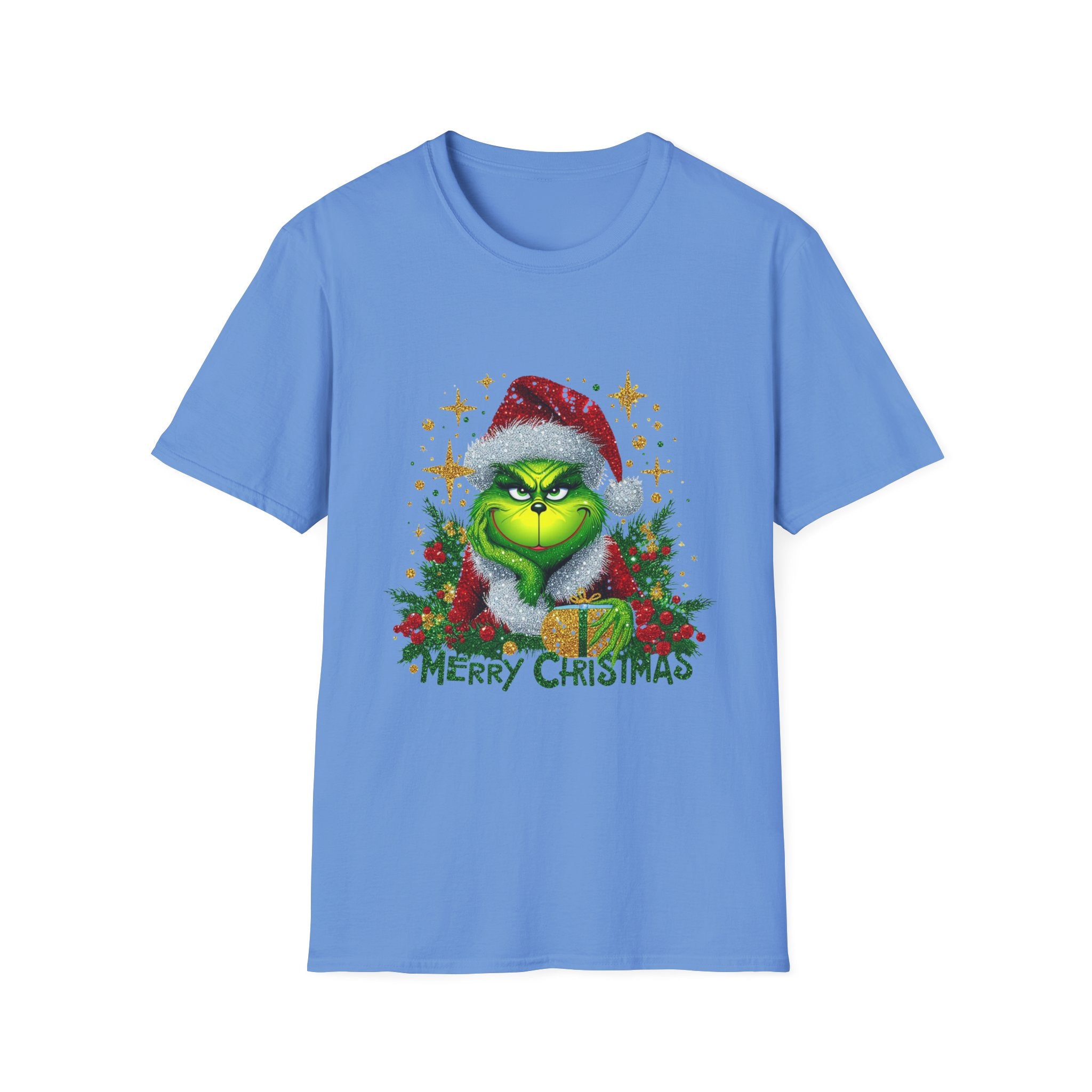 Grinch Christmas T-Shirt | Unisex Softstyle Tee | Merry Christmas Tee | Holiday Gift | Festive Apparel | Cute Grinch Shirt | Xmas Fashion