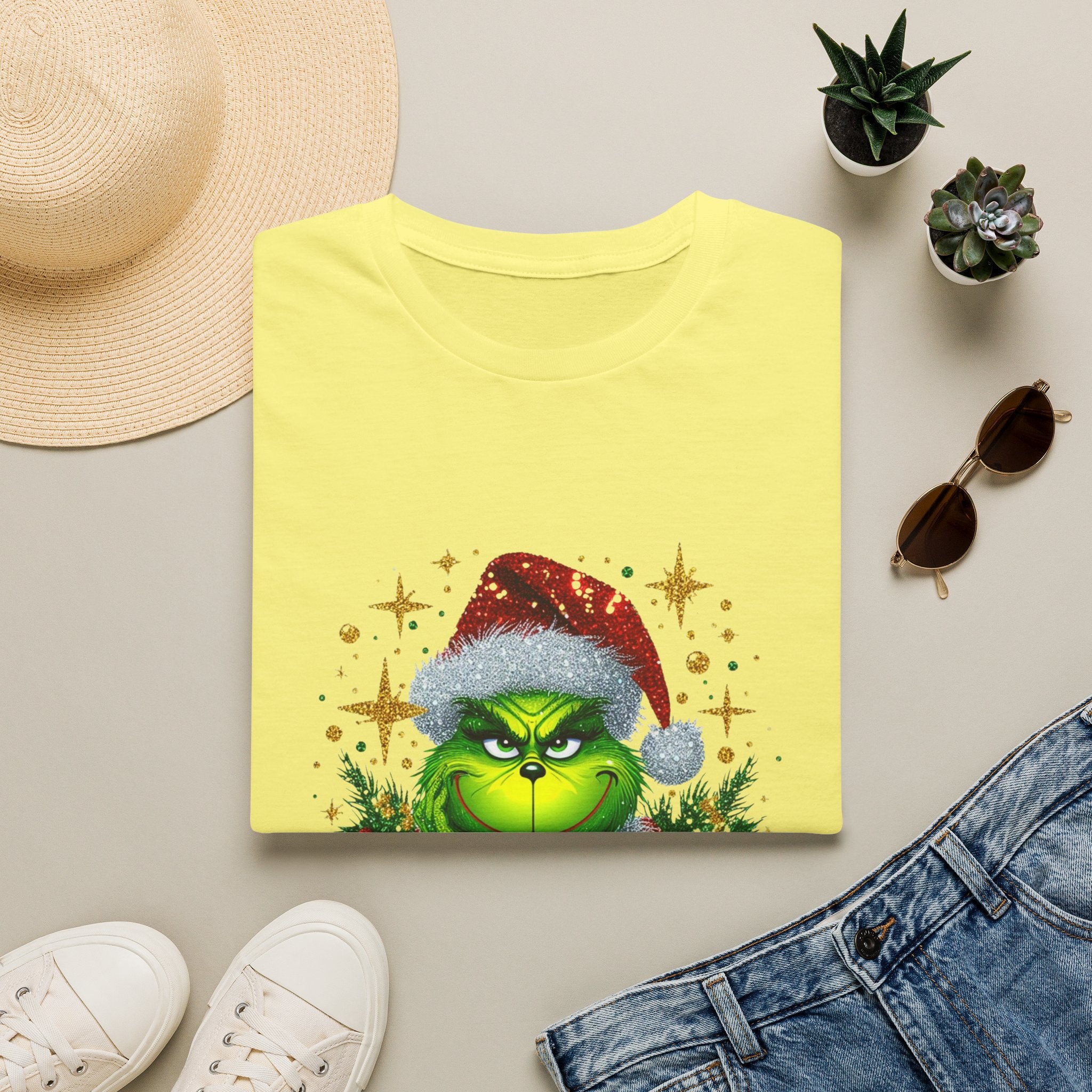Grinch Christmas T-Shirt | Unisex Softstyle Tee | Merry Christmas Tee | Holiday Gift | Festive Apparel | Cute Grinch Shirt | Xmas Fashion