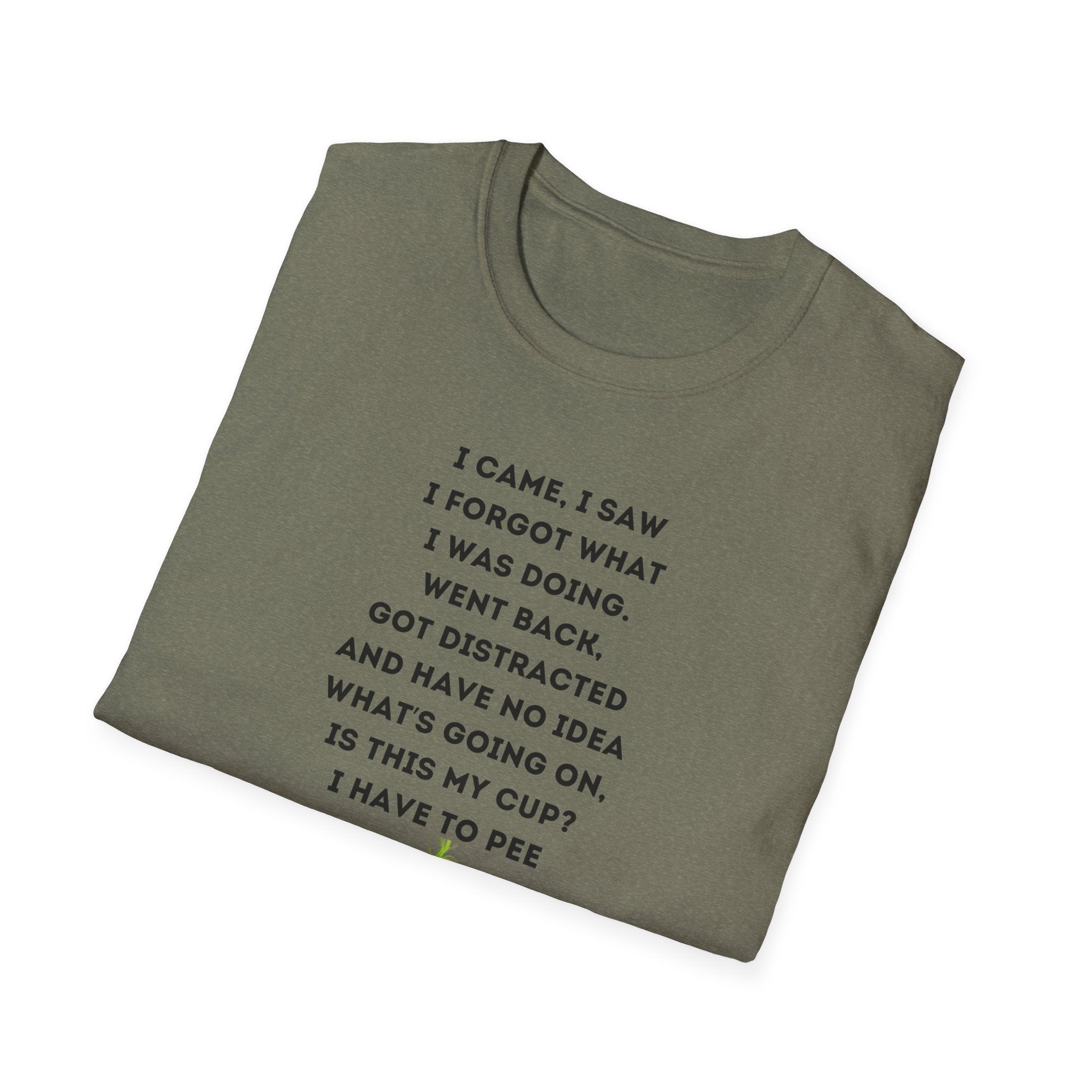 Grumpy Grinch Character with Funny Relatable Quote T-Shirt | Meme Tee