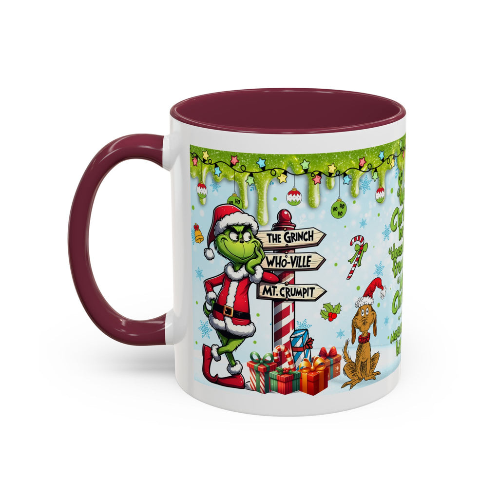 Grinch Christmas Mug | Colorful 11oz 15oz Ceramic Coffee Cup