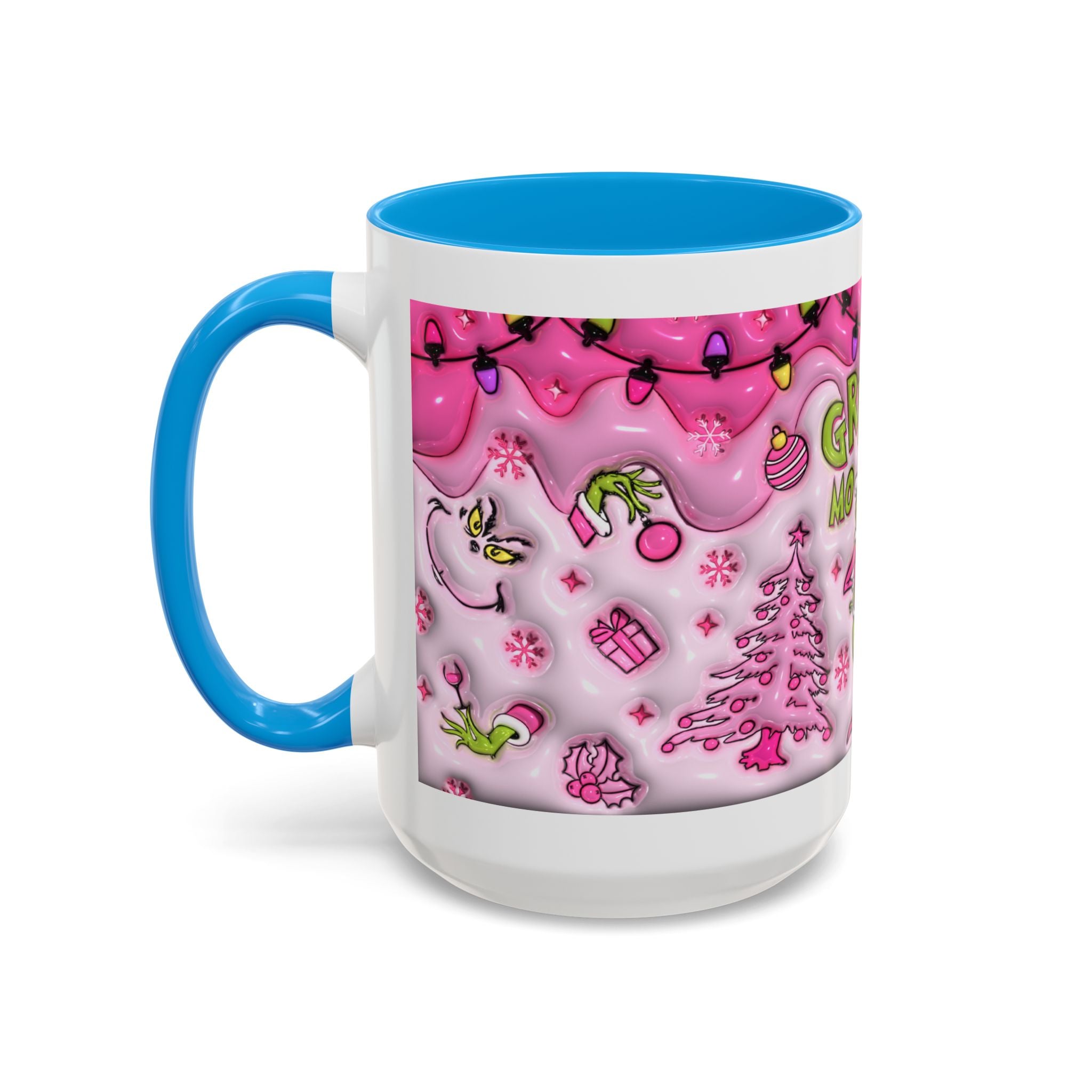 Colorful Grinch Mug, Holiday Gift, Whimsical Drinkware, Festive Coffee Cup, Christmas Decor, Grinch Mode Mug