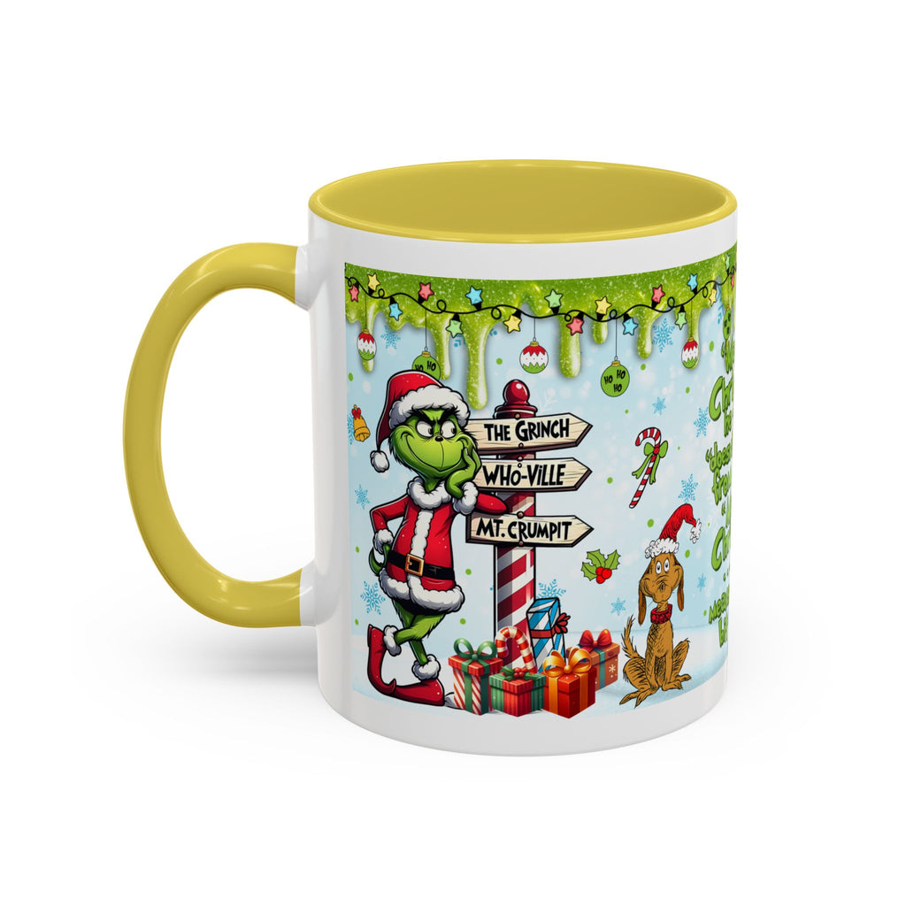 Grinch Christmas Mug | Colorful 11oz 15oz Ceramic Coffee Cup