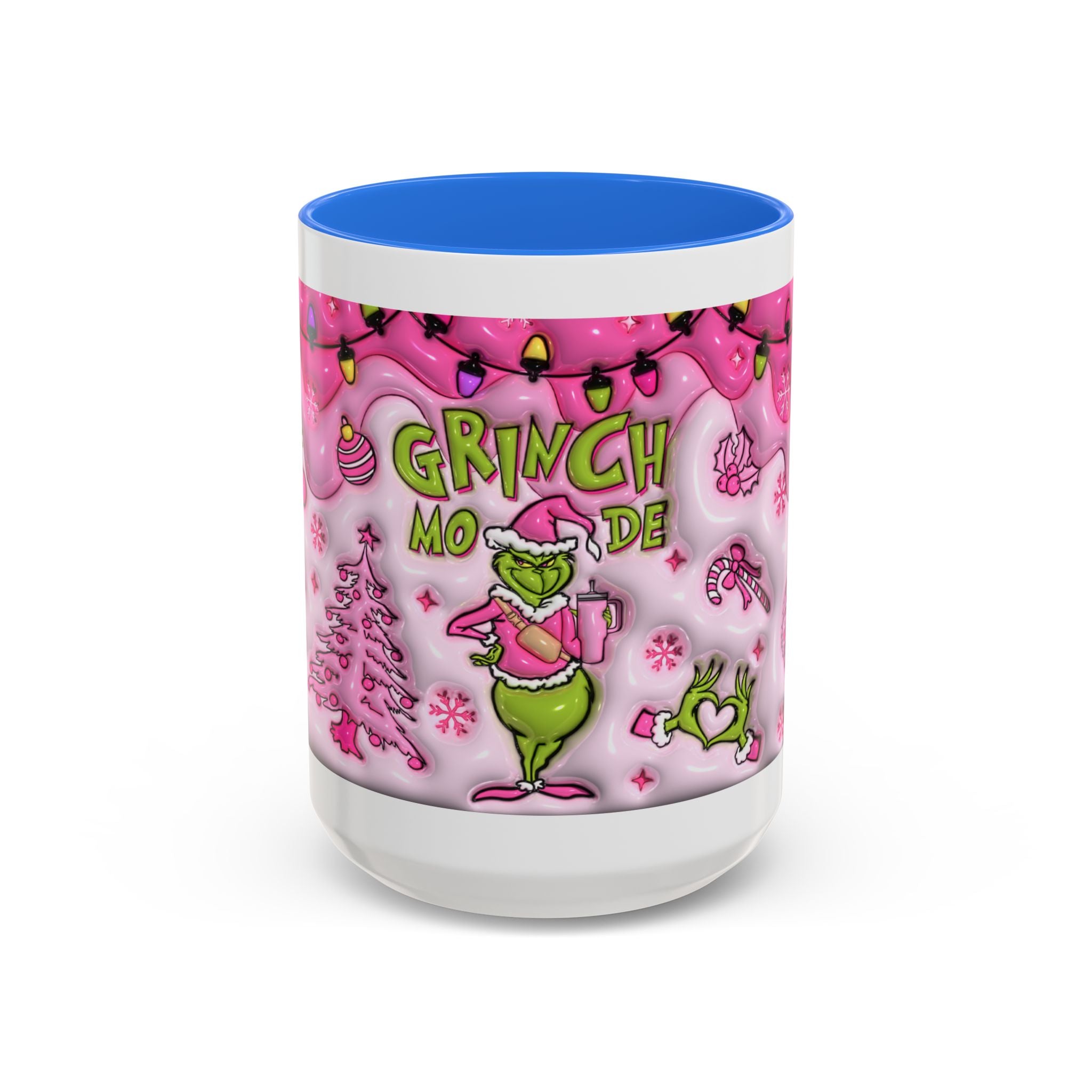 Colorful Grinch Mug, Holiday Gift, Whimsical Drinkware, Festive Coffee Cup, Christmas Decor, Grinch Mode Mug