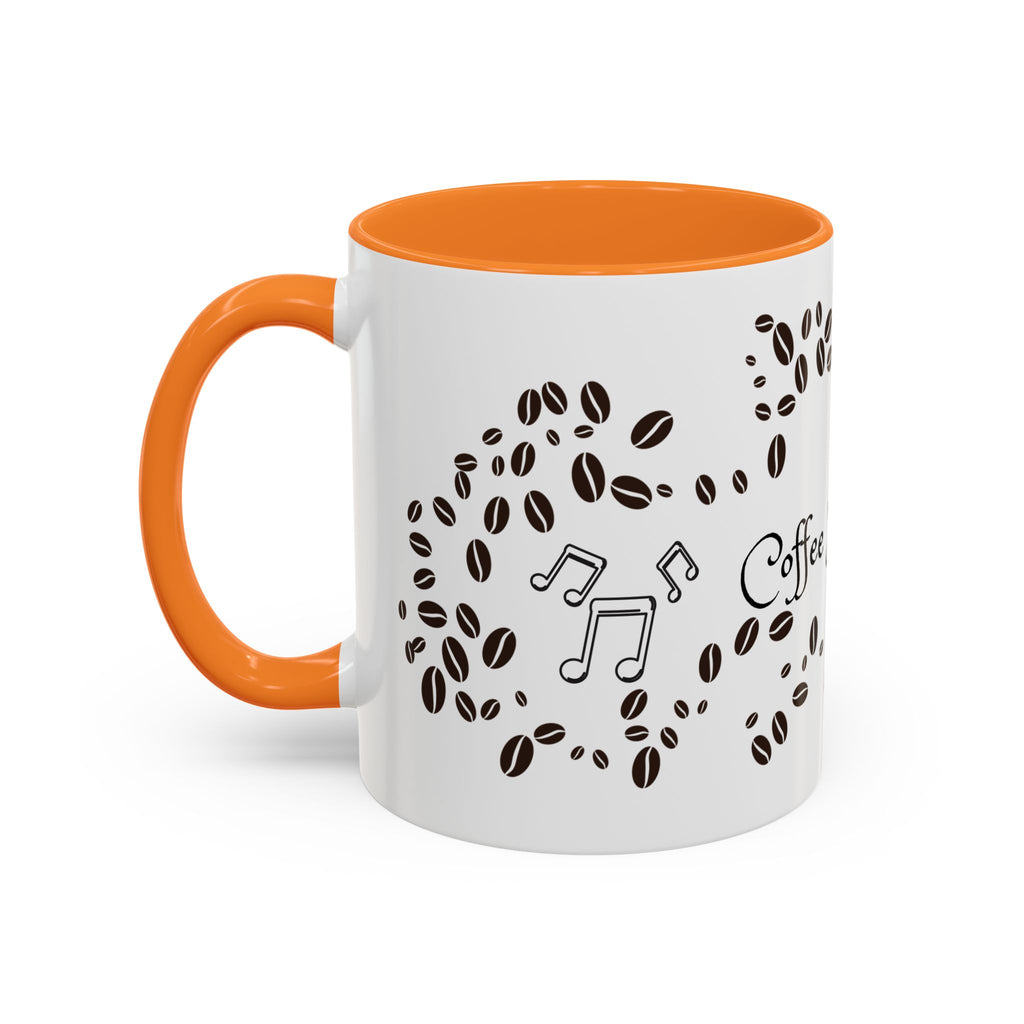 Coffee Sings to Me Mug — 11oz/15oz Ceramic Coffee Bean Music Mug