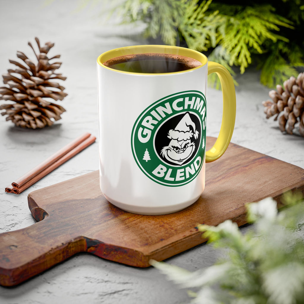 Christmas Grinch Coffee Mug, Colorful 11oz & 15oz Mugs, Holiday Gift, Funny Grinchmas Mug, Winter Decor, Unique Coffee Cup