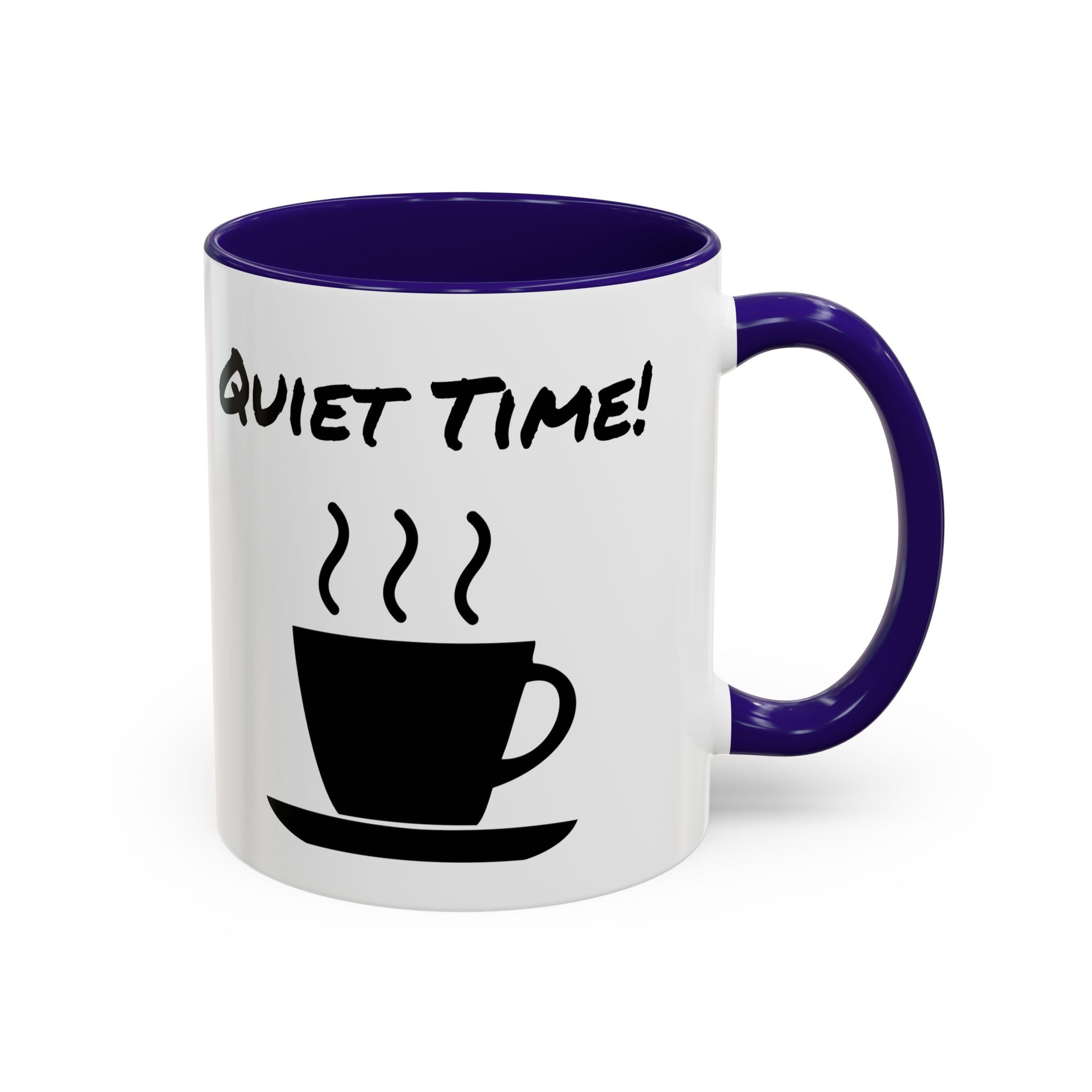 Quiet Time Coffee Mug — Black Accent 11oz/15oz