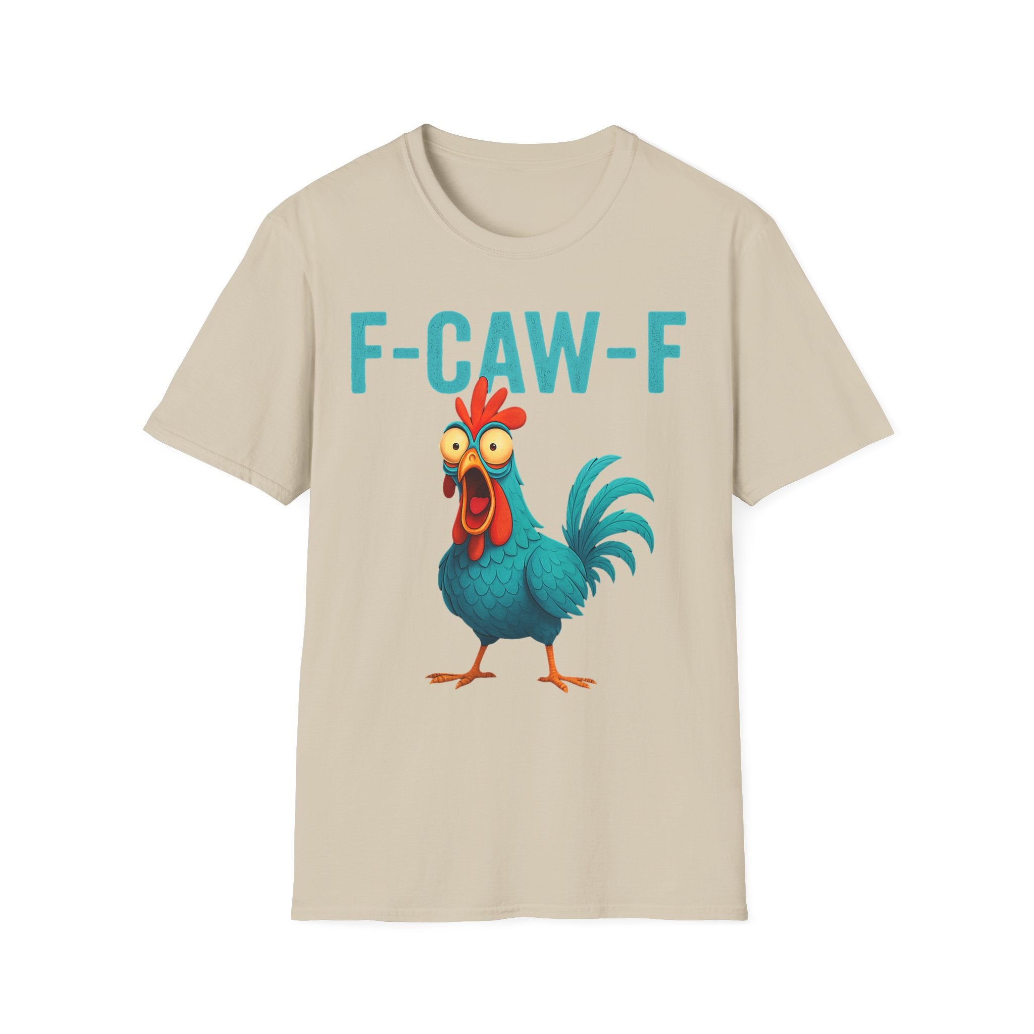 Effects of Coffee - Funny F-Caw-F Chicken T-Shirt, Humorous Tee, Gift for Poultry Lovers, Unisex Relaxed Shirt, Cartoon Animal Shirt