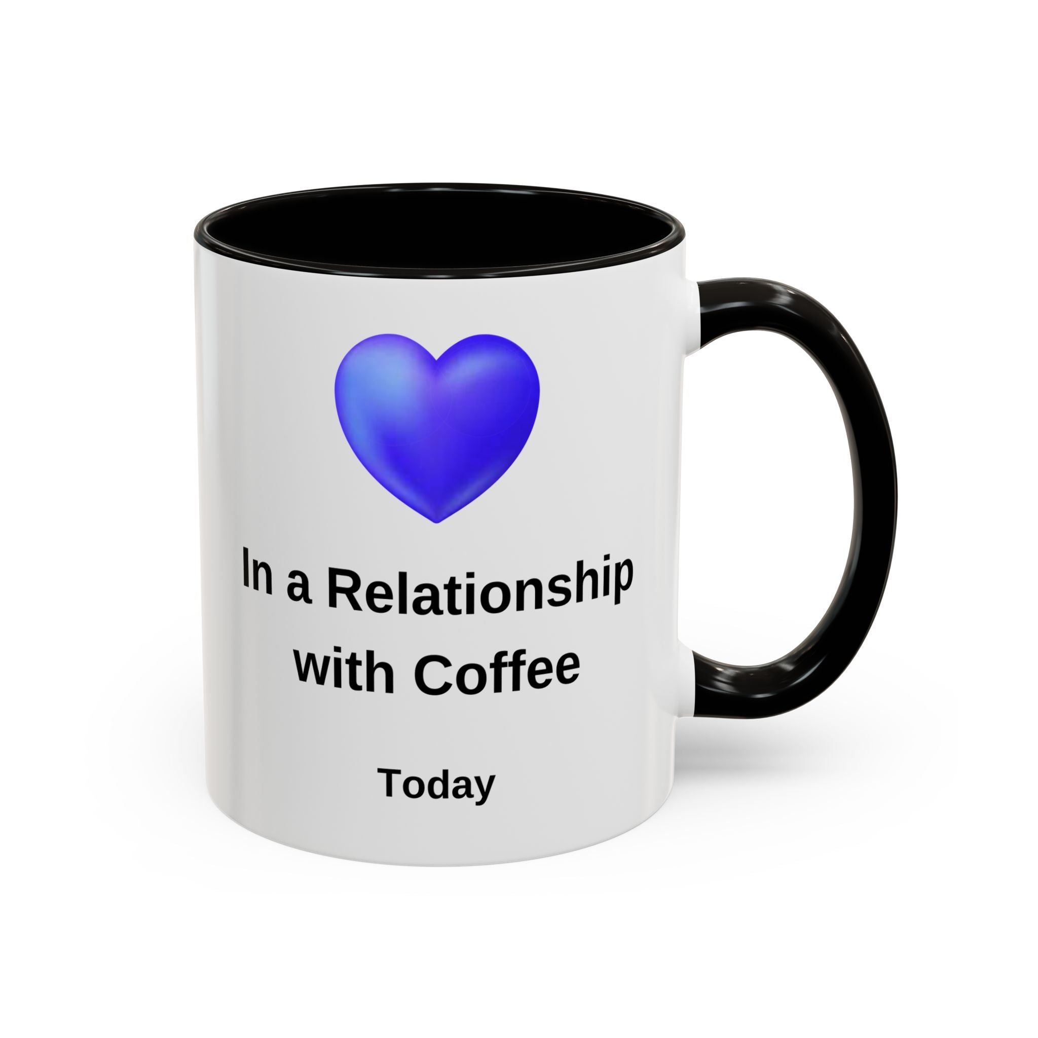 Coffee Lover Mug, Funny Coffee Cup Gift, Relationship with Coffee, Colorful Ceramic Mug, Coffee Addict Mug, Coffee Gift for Her, Coffee Mug