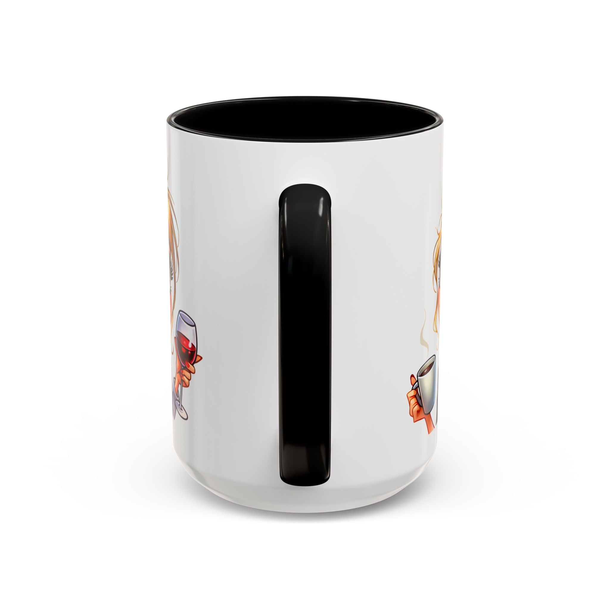 My Day Starts With Coffee and Ends With Wine Mug | Accent Coffee Mug