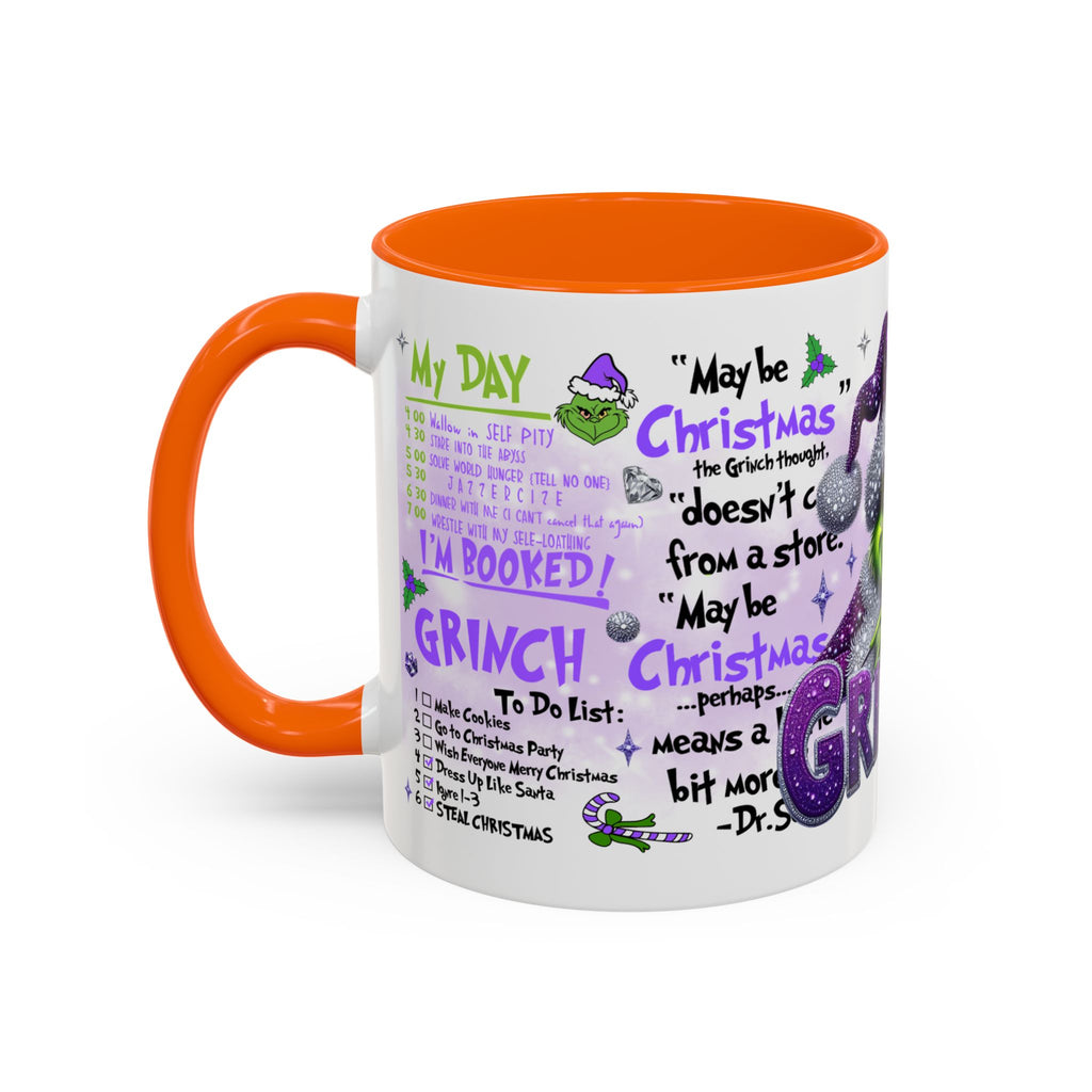 Grinchy Accent Coffee Mug - Fun Holiday Gift, Christmas Decor, Grinch Fan Merchandise, Unique Coffee Cup, Holiday Humor