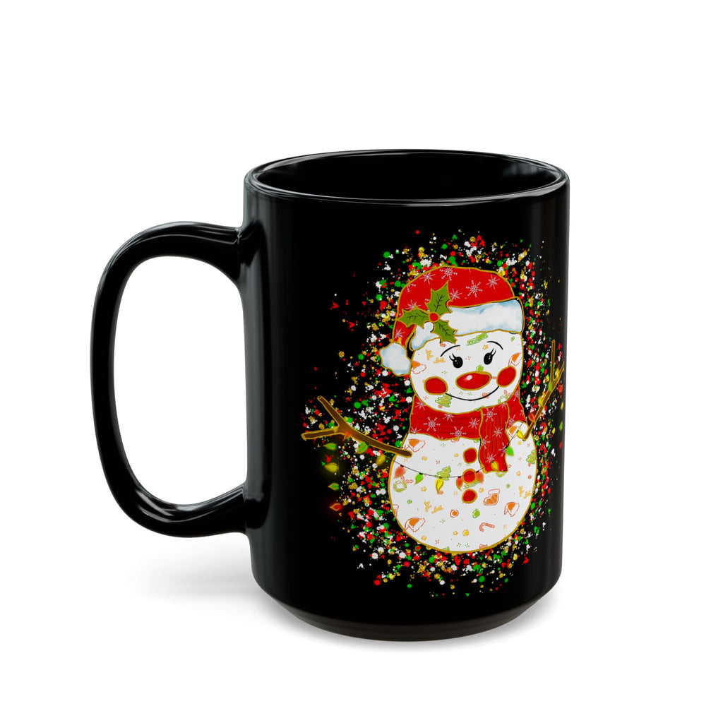 Festive Snowman Mug - Holiday Coffee Cup, Christmas Gift, Snowman Decor, Winter Mug, Hot Cocoa Mug