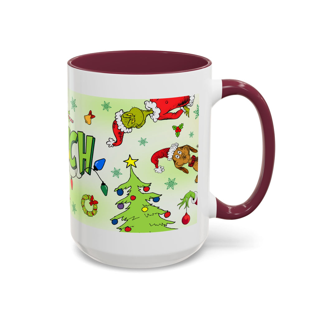 Whimsical The Grinch Mugs, Funny Holiday Gift, Christmas Coffee Cup, Festive Drinkware, Grinch Themed Mug