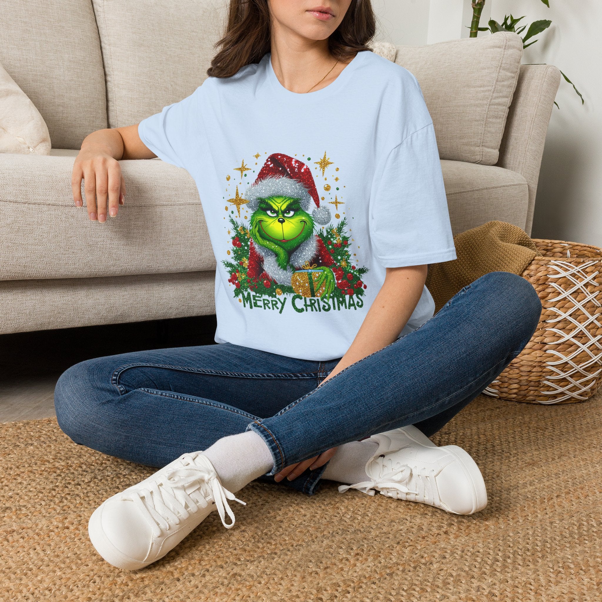 Grinch Christmas T-Shirt | Unisex Softstyle Tee | Merry Christmas Tee | Holiday Gift | Festive Apparel | Cute Grinch Shirt | Xmas Fashion