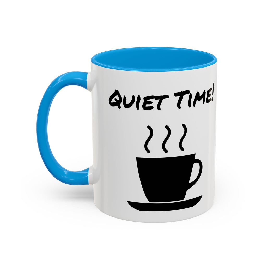 Quiet Time Coffee Mug — Black Accent 11oz/15oz