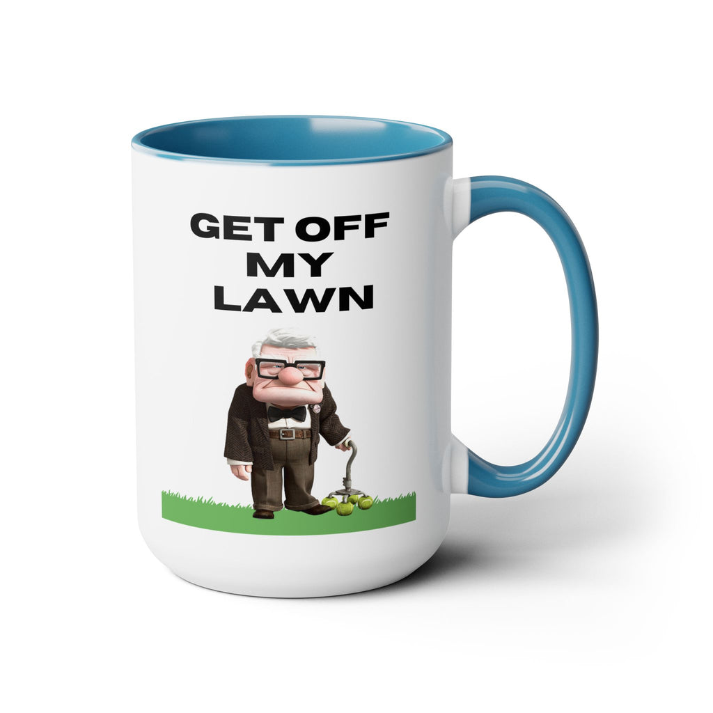Get Off My Lawn Two-Tone Coffee Mugs, 15oz