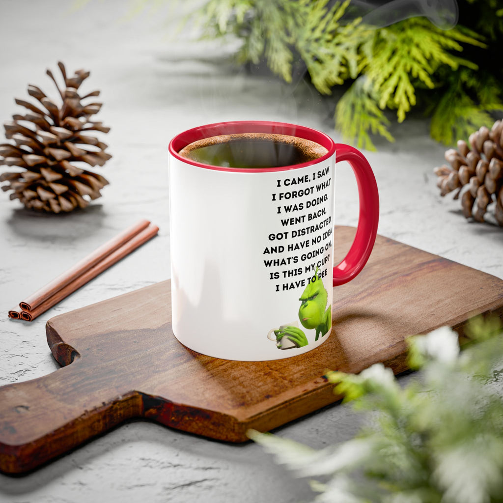 Colorful Grinch Coffee Mug, Fun Holiday Gift, Funny Tea Cup, Quirky Kitchen Decor, Grinch Fan Mug, Christmas Gift Idea