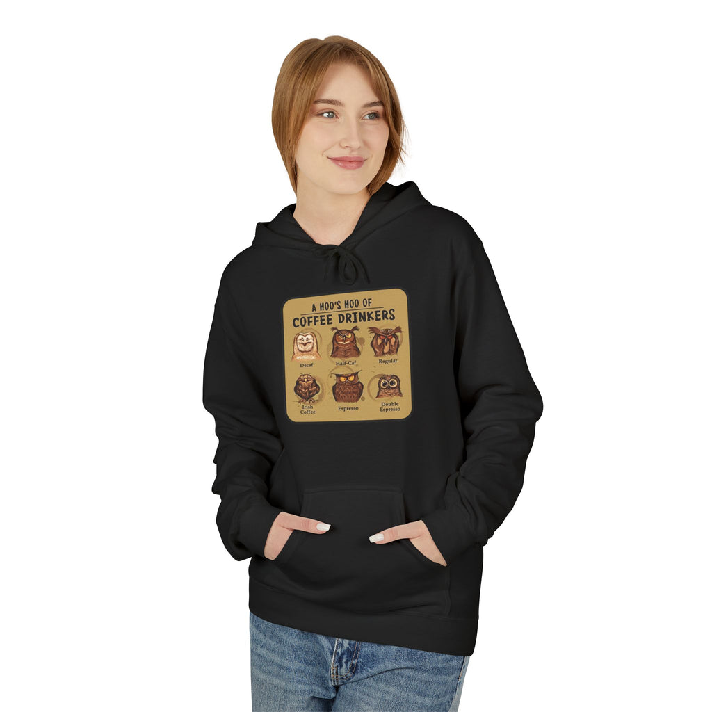 Coffee Drinkers Chart Hoodie | Coffee Types Illustration, Retro Cafe Design
