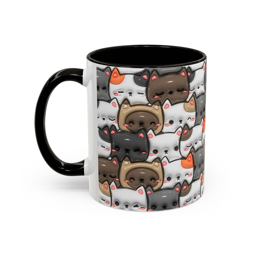 Colorful Cat Mugs - Cute Pet Lover Gift, Cat-Themed Coffee Cup, Cat Lover's Mug, Fun Kitchen Decor, Feline Art Drinkware