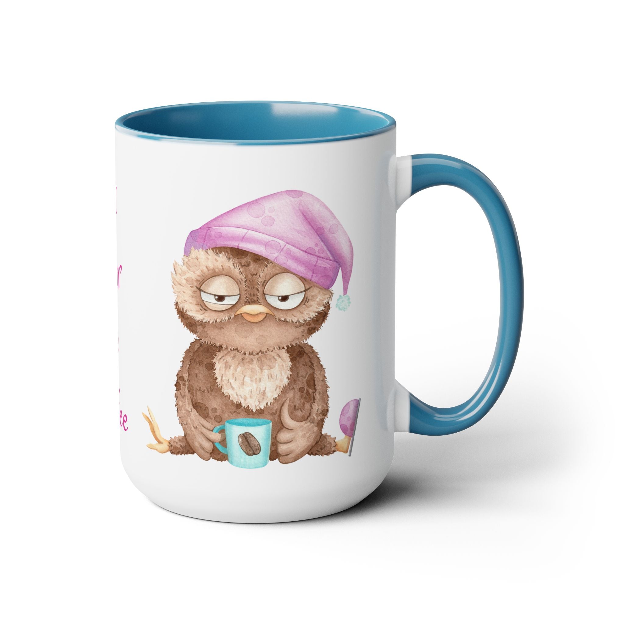 Just Pour The Coffee - Two-Tone Coffee Mugs, 15oz