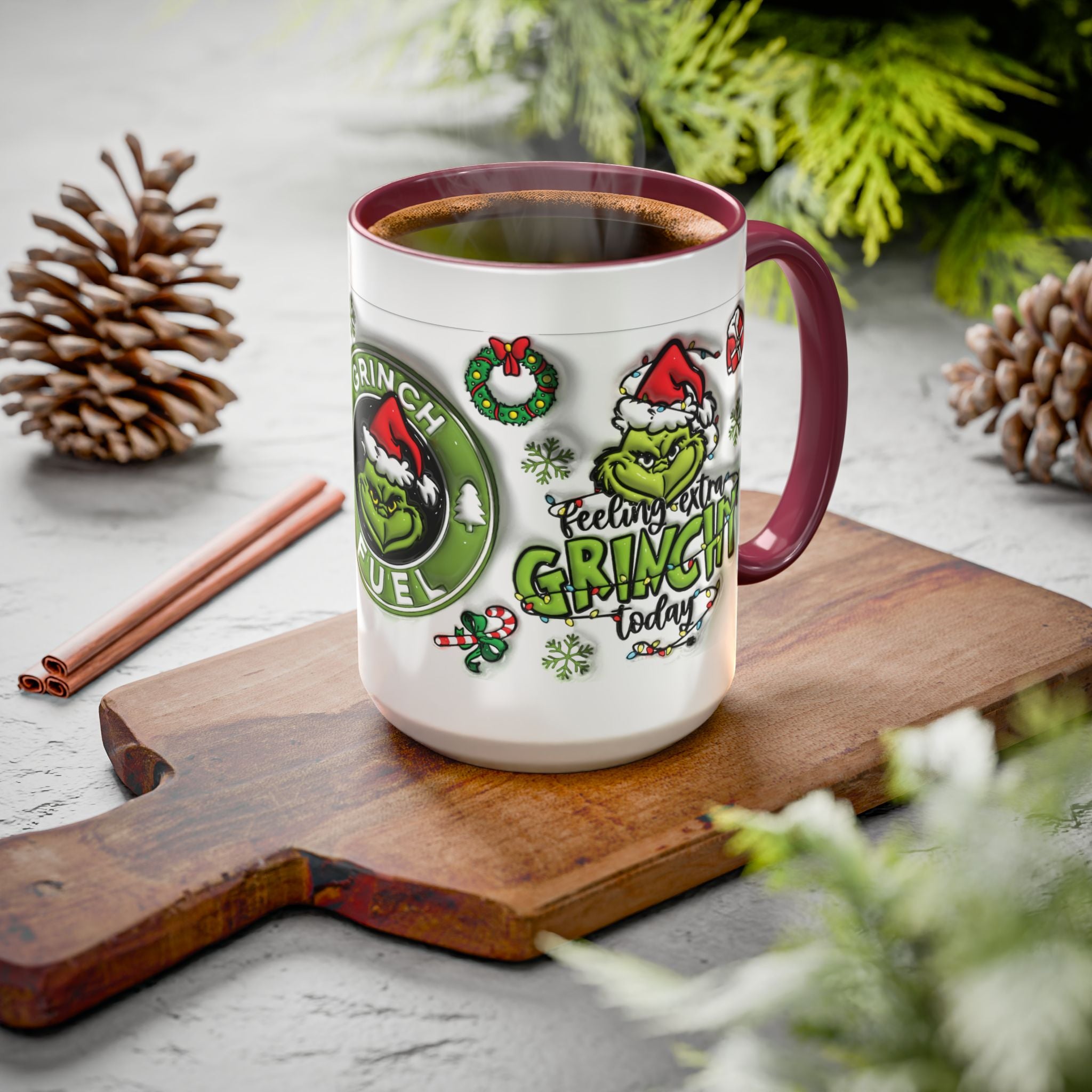 Grinch-themed Coffee Mug, Fun Holiday Gift, Christmas Mug, Grinch Fuel, Unique Grinchy Decor, Extra Grinchy Mug
