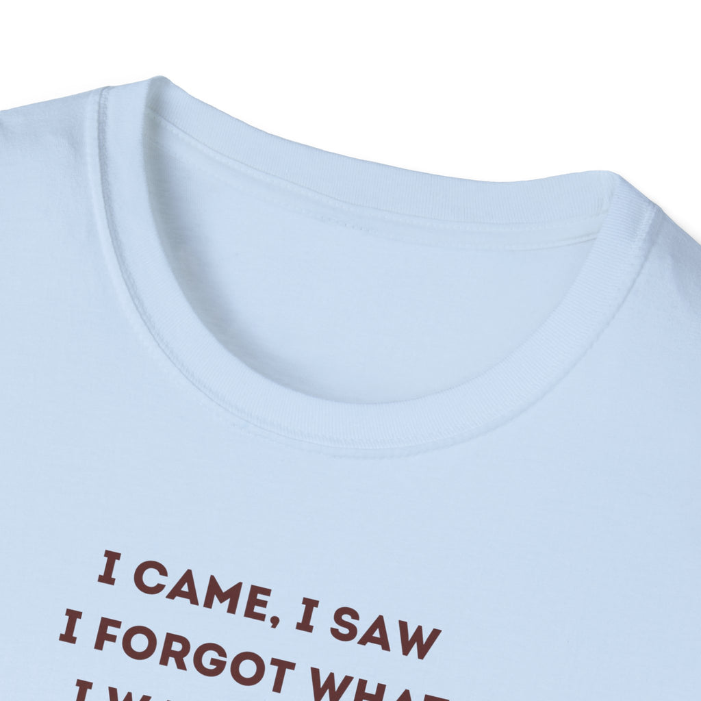 Funny Coffee Memory Poem T-Shirt | Cute Character Holding Coffee